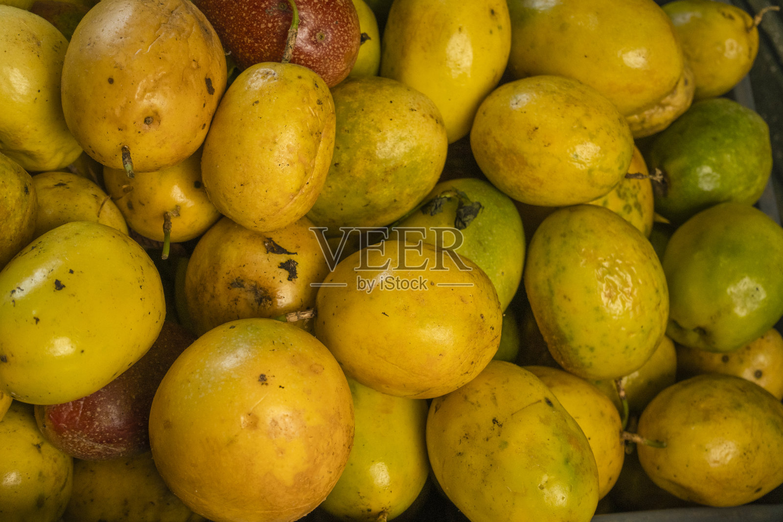 美味的西番莲granadilla照片摄影图片