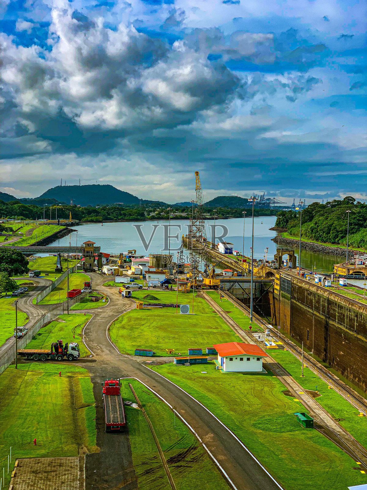 巴拿马运河照片摄影图片
