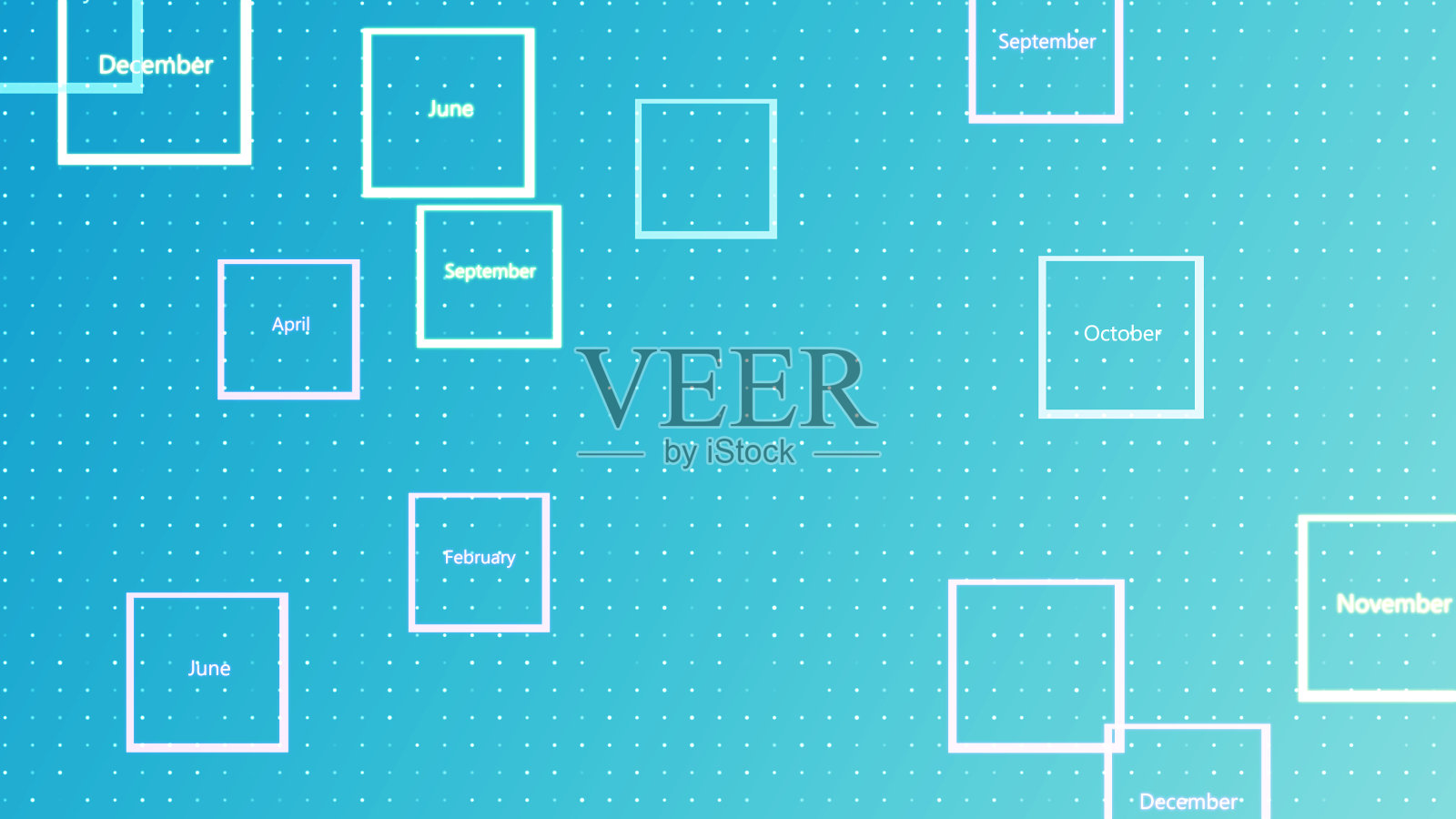 蓝色背景的月插画图片素材