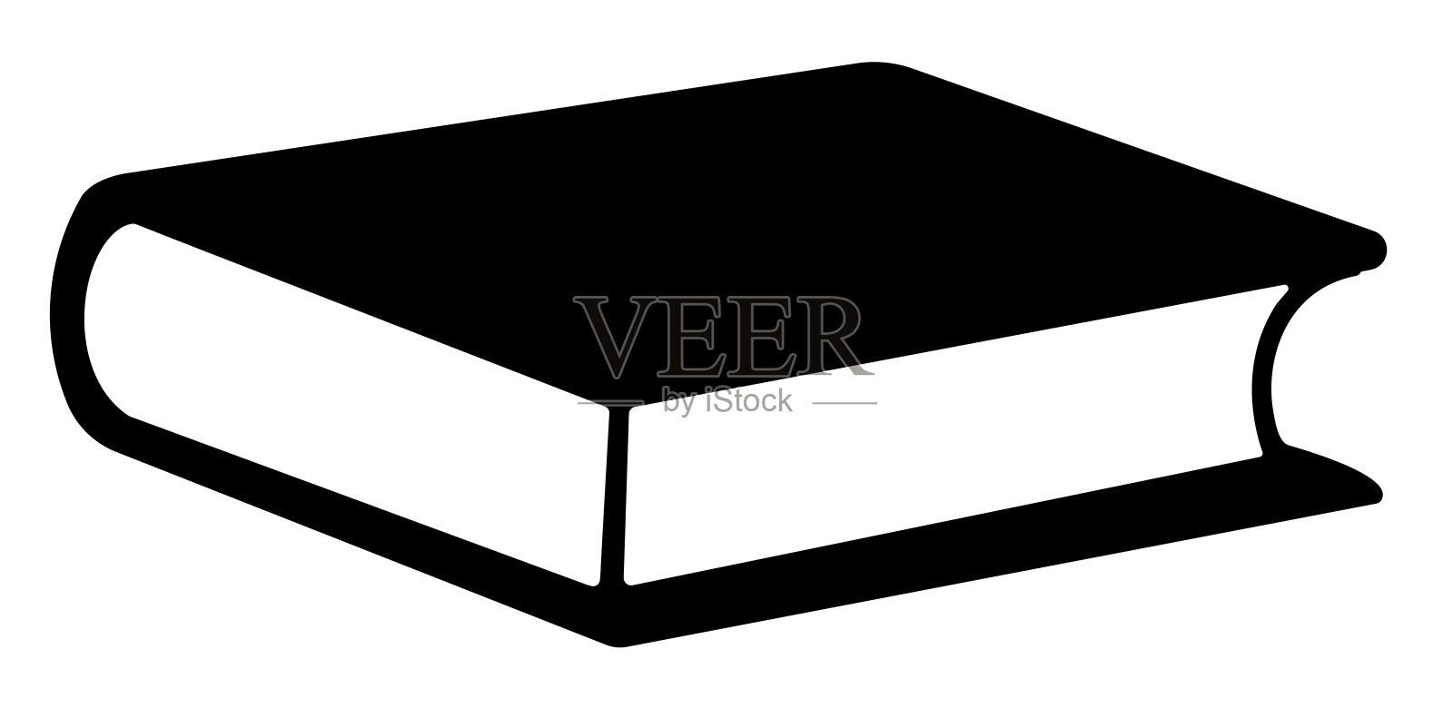 矢量插图的一本书在一个透明的背景插画图片素材