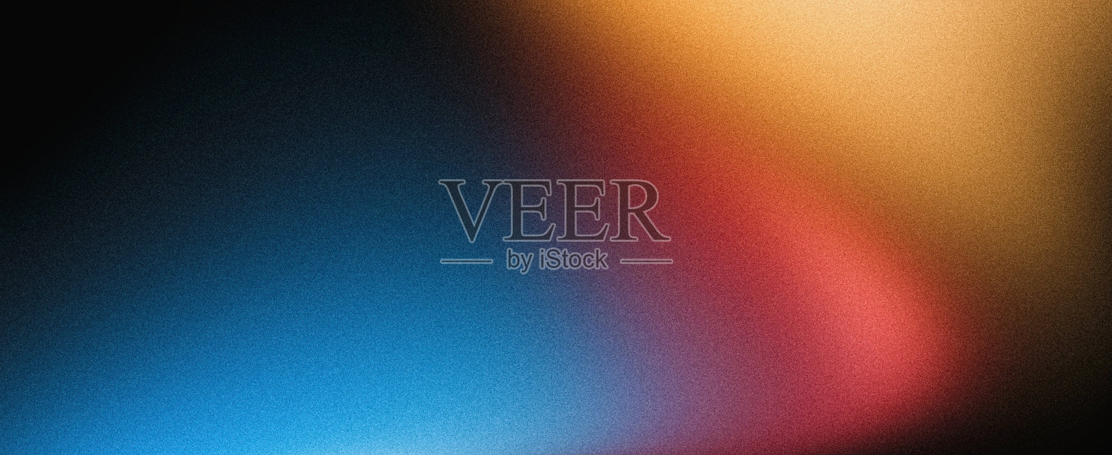 黑蓝橙红色抽象颗粒海报背景，鲜艳的色彩波浪，深色噪点纹理封面设计插画图片素材