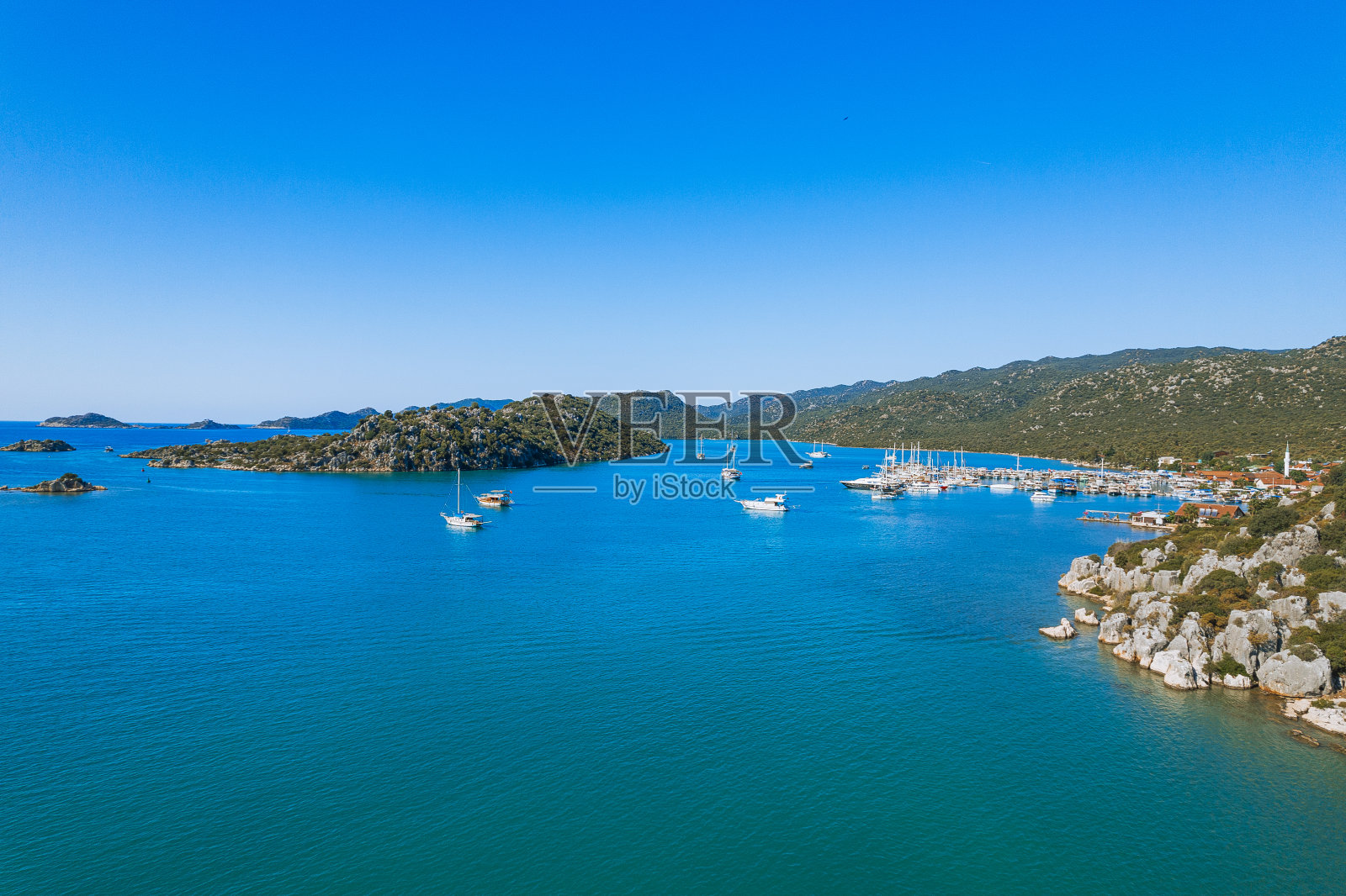 土耳其安塔利亚凯科娃鸟瞰图照片摄影图片