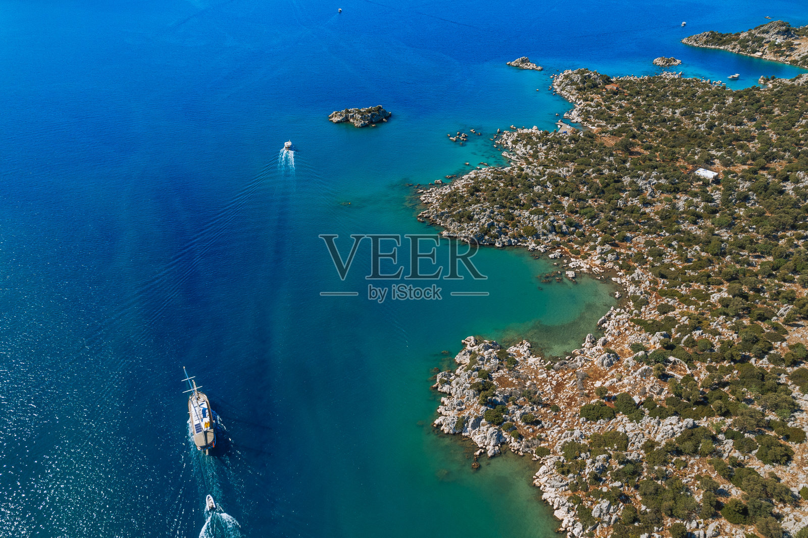 土耳其安塔利亚凯科娃鸟瞰图照片摄影图片