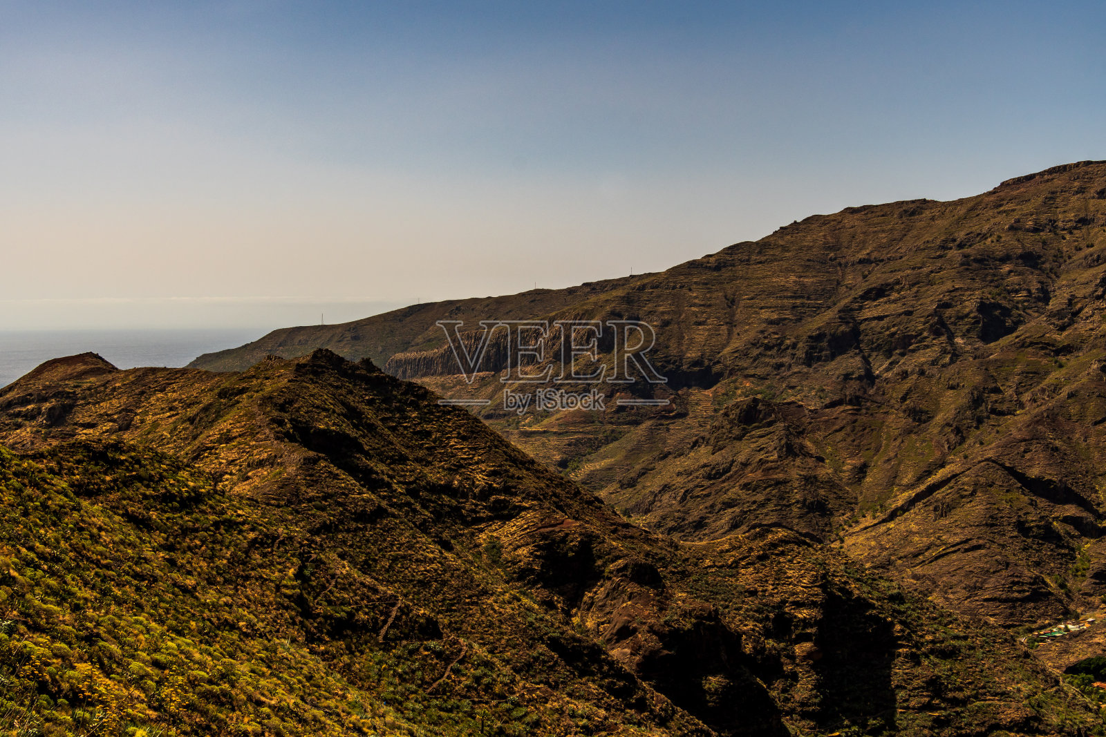 戈梅拉岛的风景。照片摄影图片