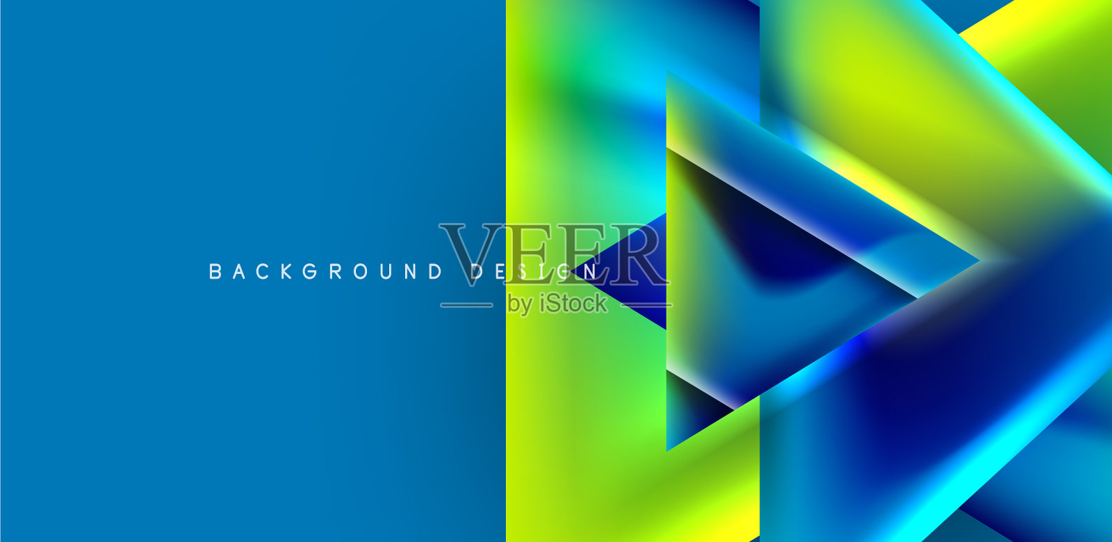 抽象背景与重叠的三角形和插画图片素材