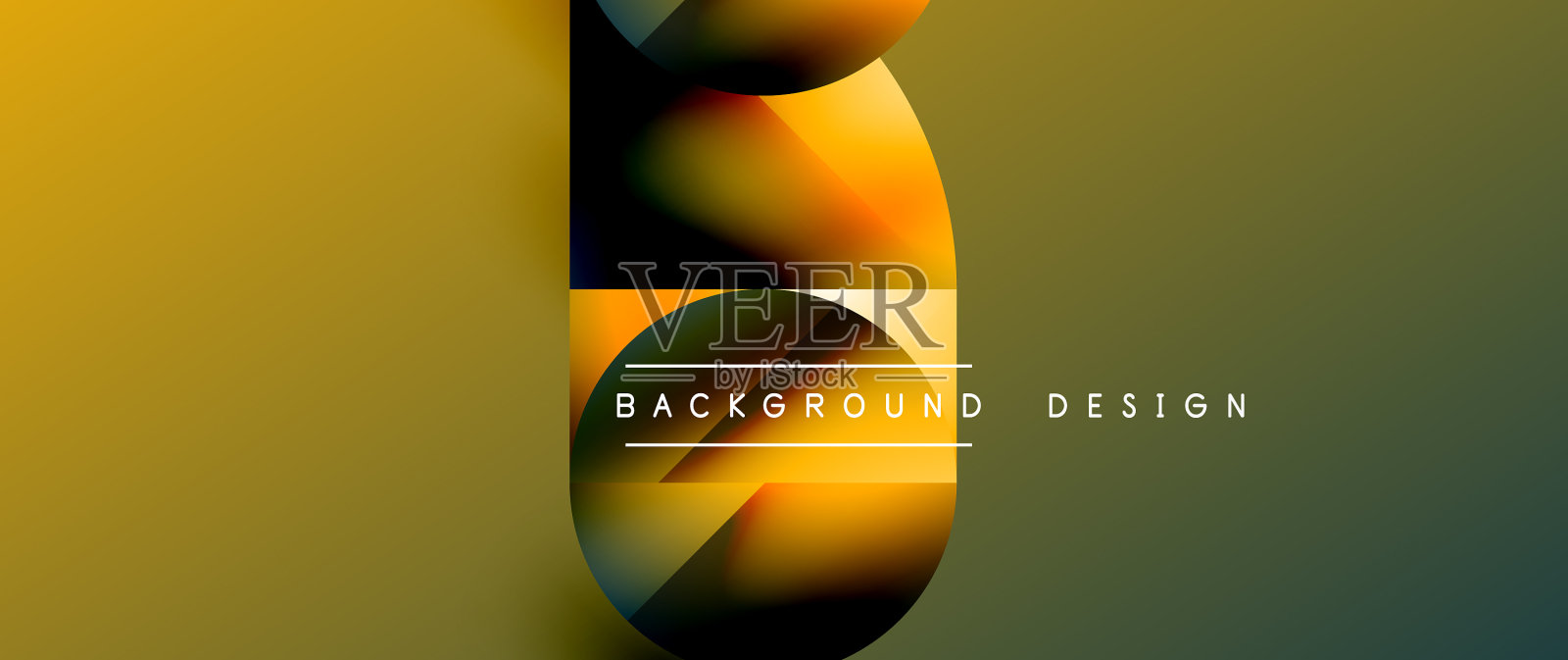 极简主义的精髓-金属圈和插画图片素材