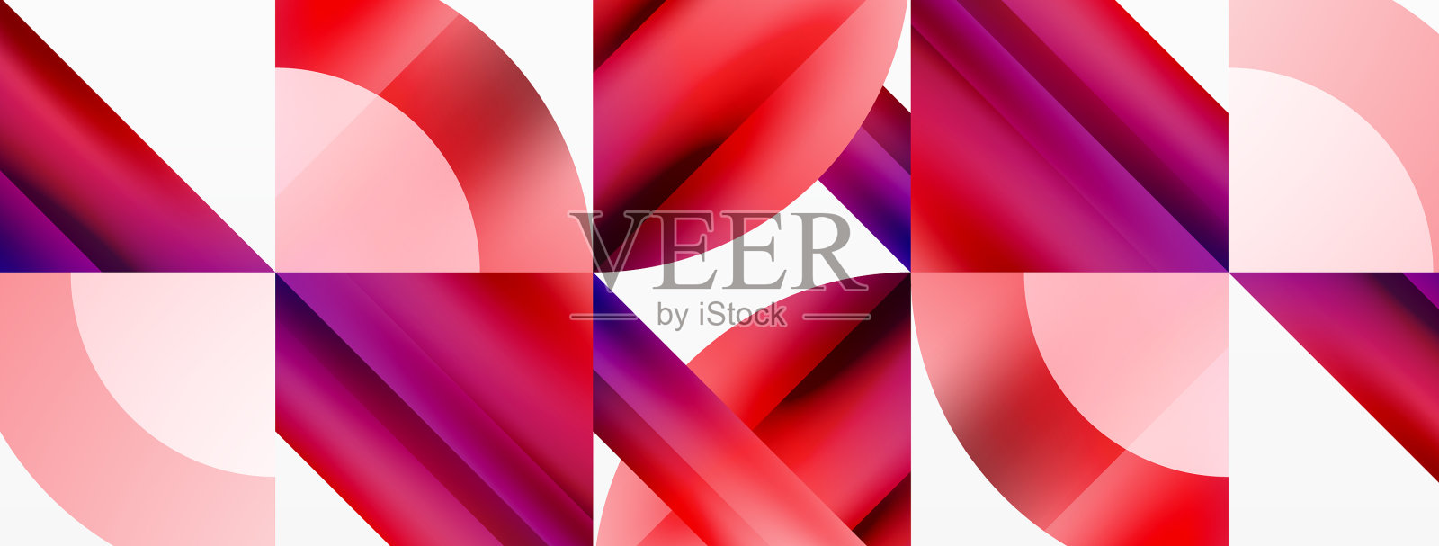 极简主义的背景与方形平铺几何插画图片素材