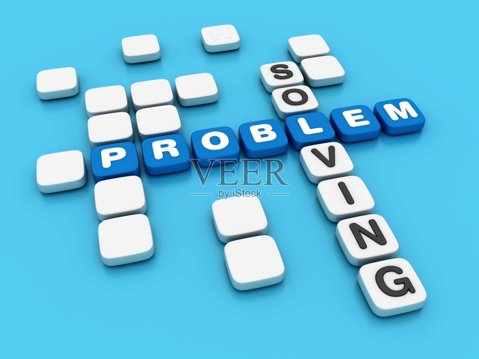 解决问题的填字游戏照片摄影图片