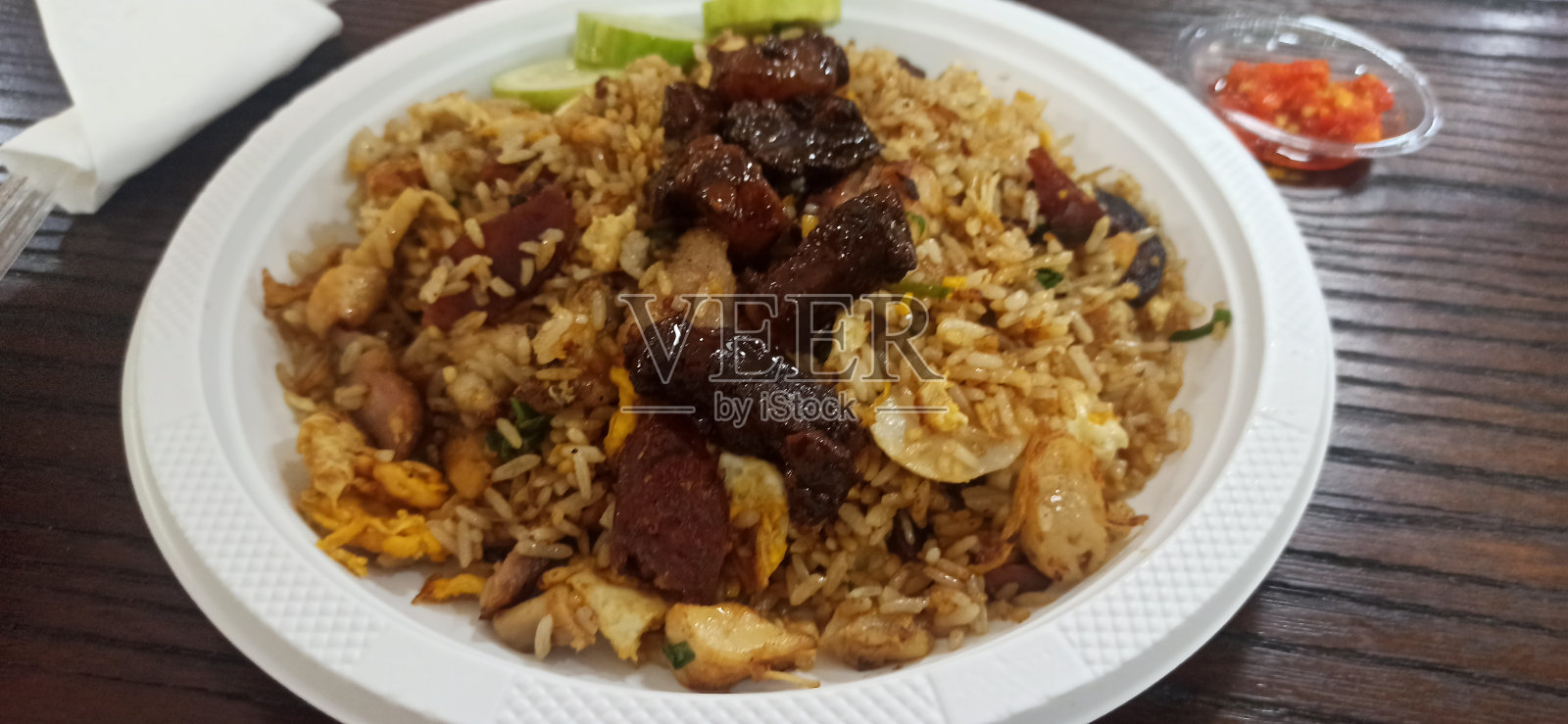 五花肉炒照片摄影图片