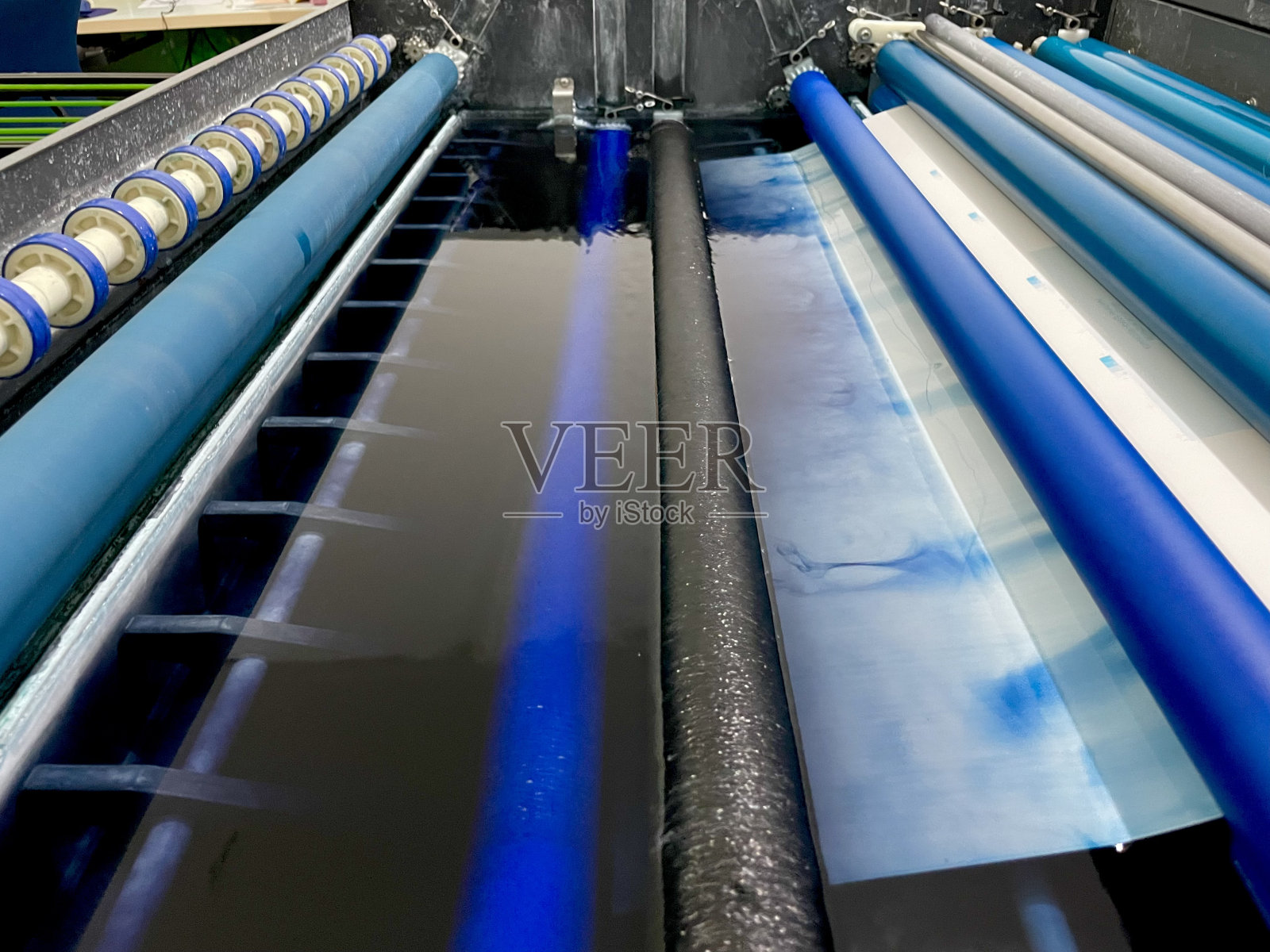 技术CTP - CTCP。在印刷厂用计算机制版，处理数字图像。照片摄影图片