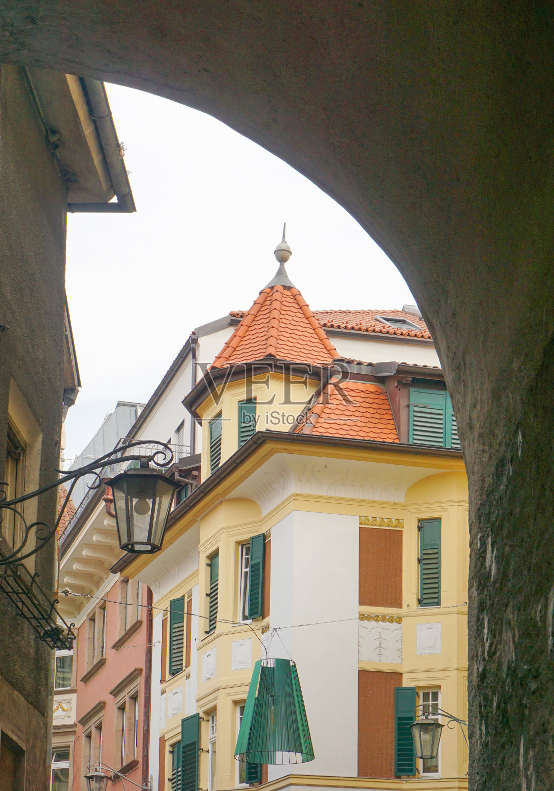 南蒂罗尔Merano的历史中心照片摄影图片