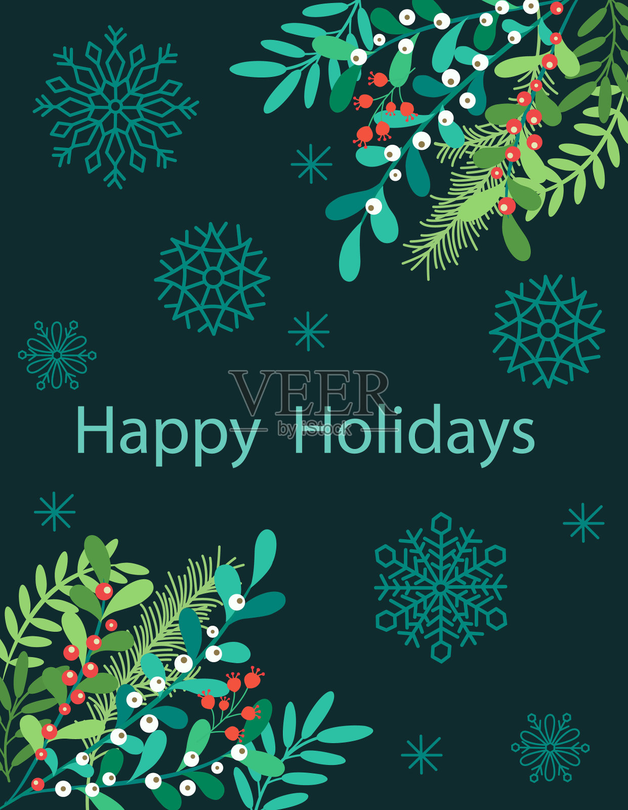 圣诞背景。插画图片素材