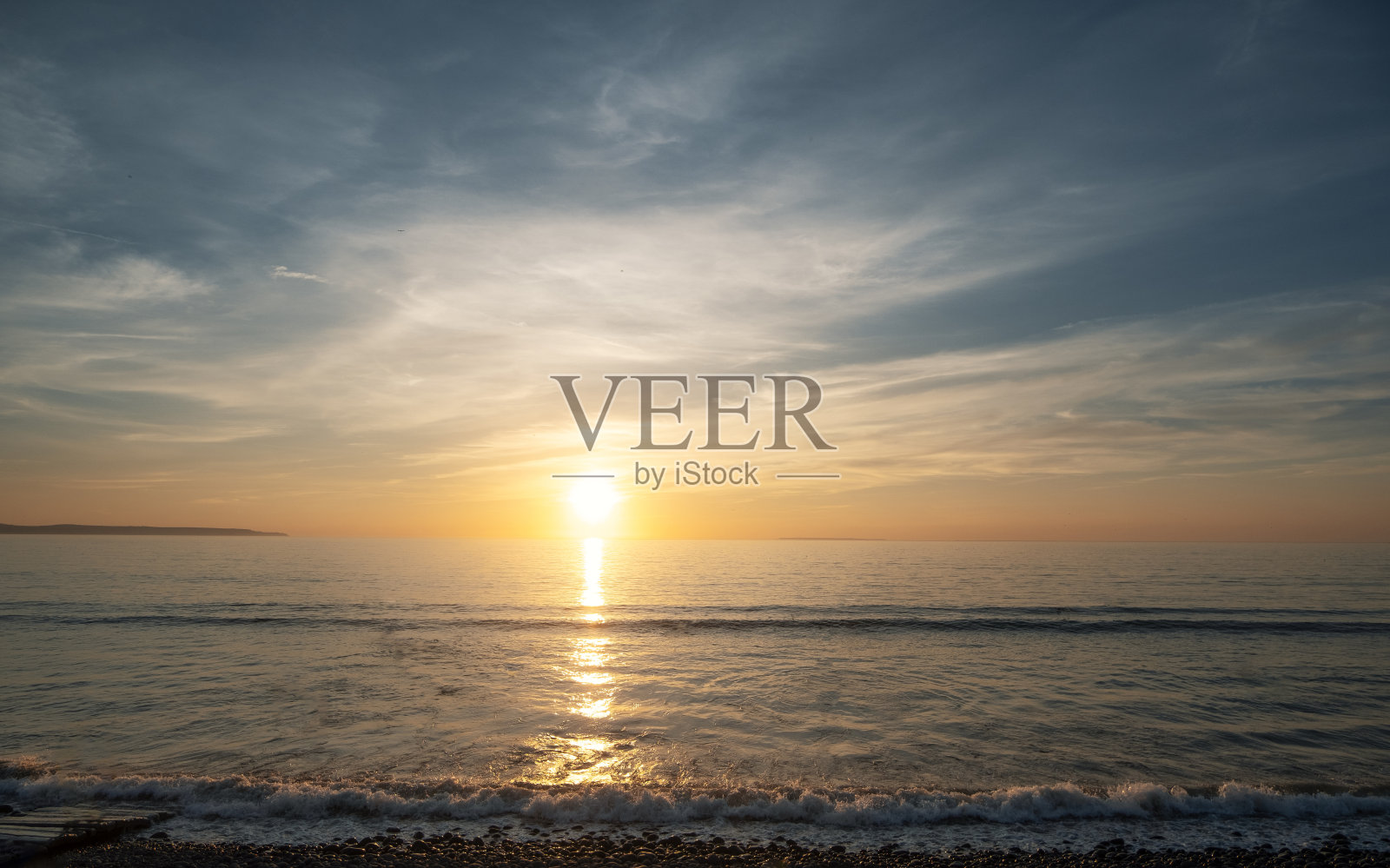 北德文郡柔和的夕阳照片摄影图片