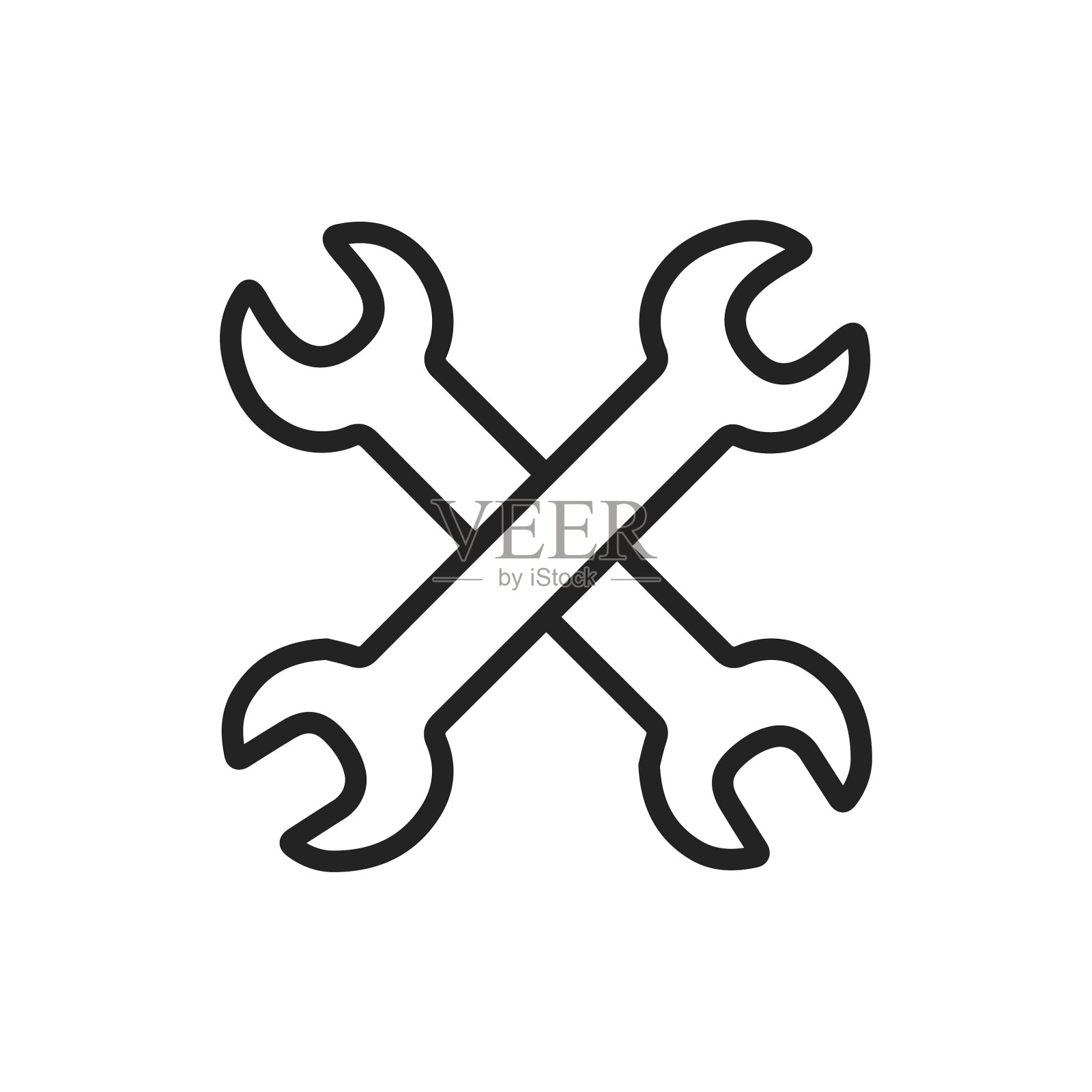 运输网络图标在线条风格火车飞机图标素材