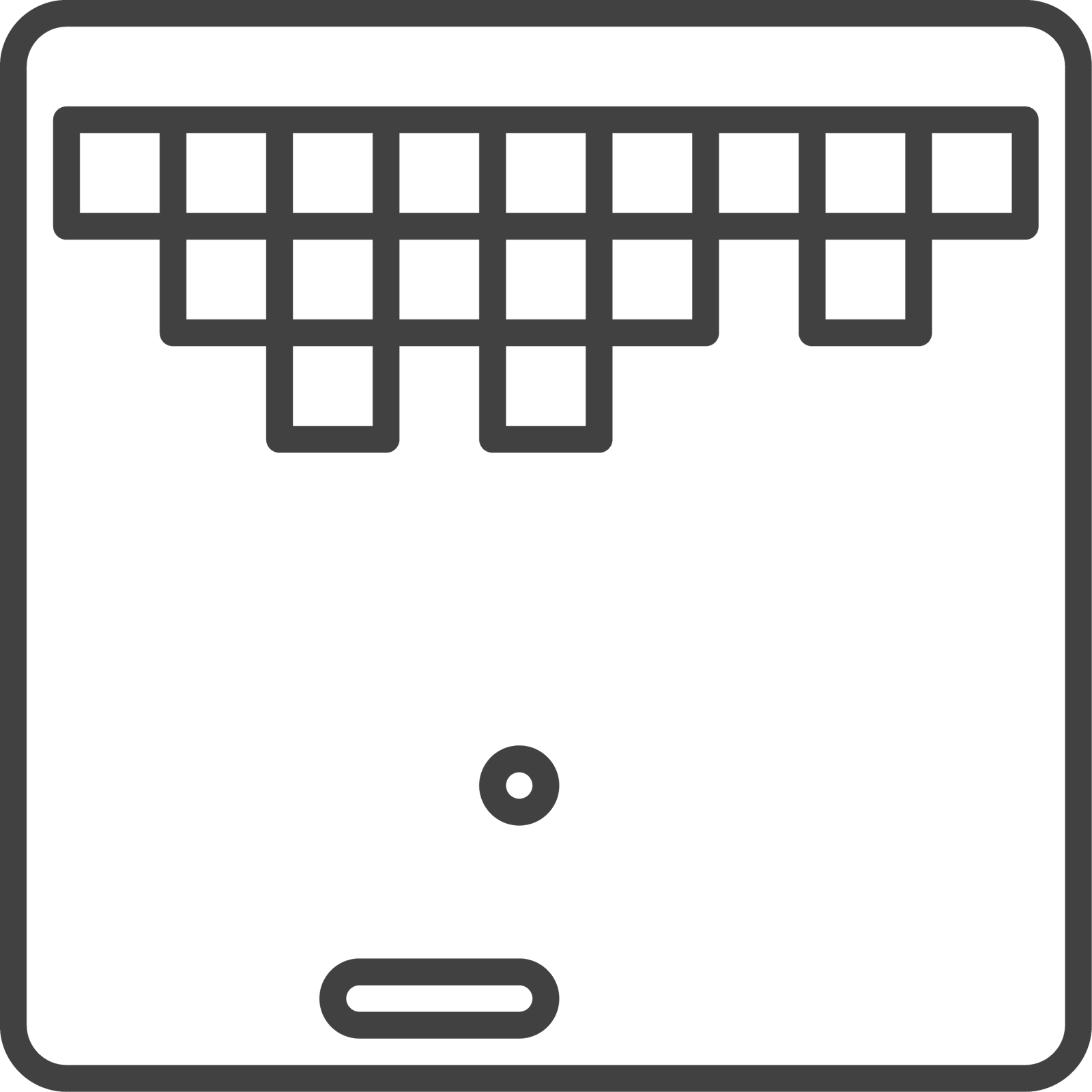 在细线风格的复古电脑游戏图标图标素材
