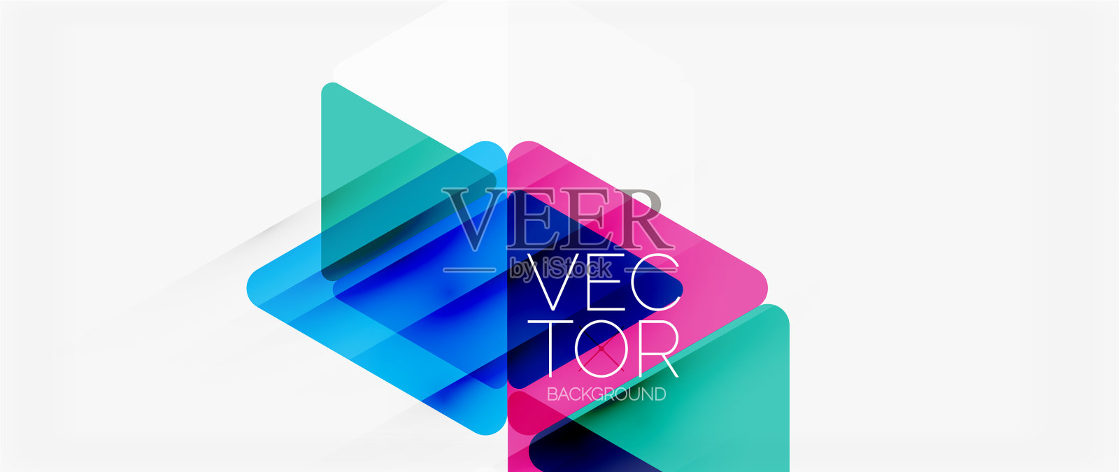 抽象背景色透明三角形插画图片素材