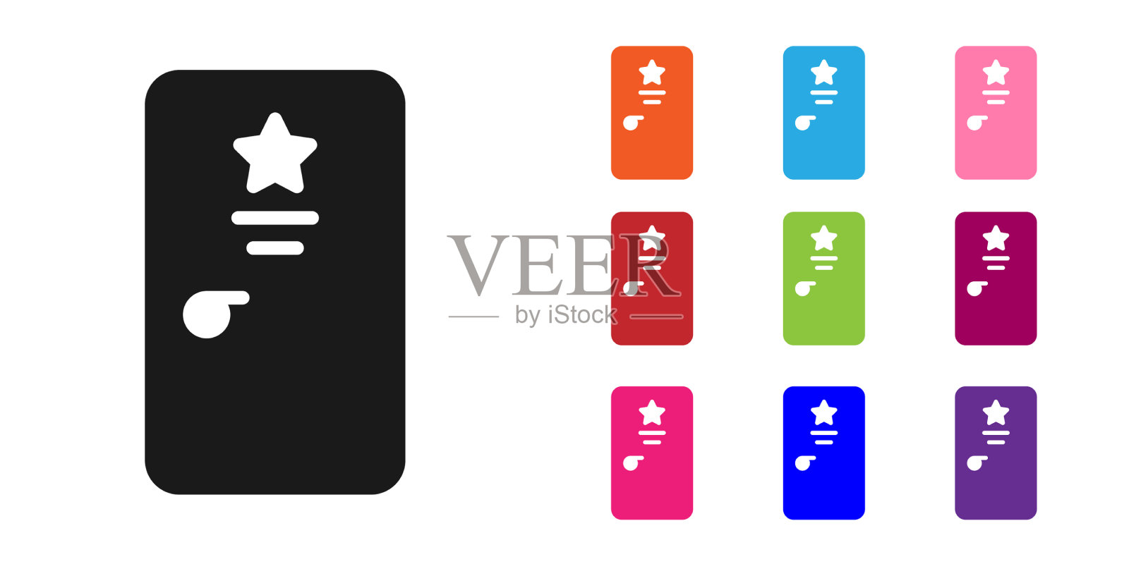 黑色后台图标孤立在白色背景插画图片素材