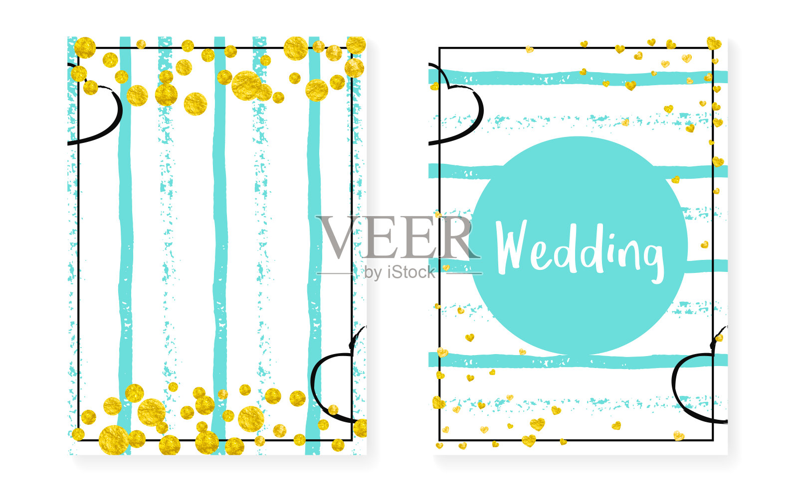 心亮片。庆典星爆套装。白色插画图片素材