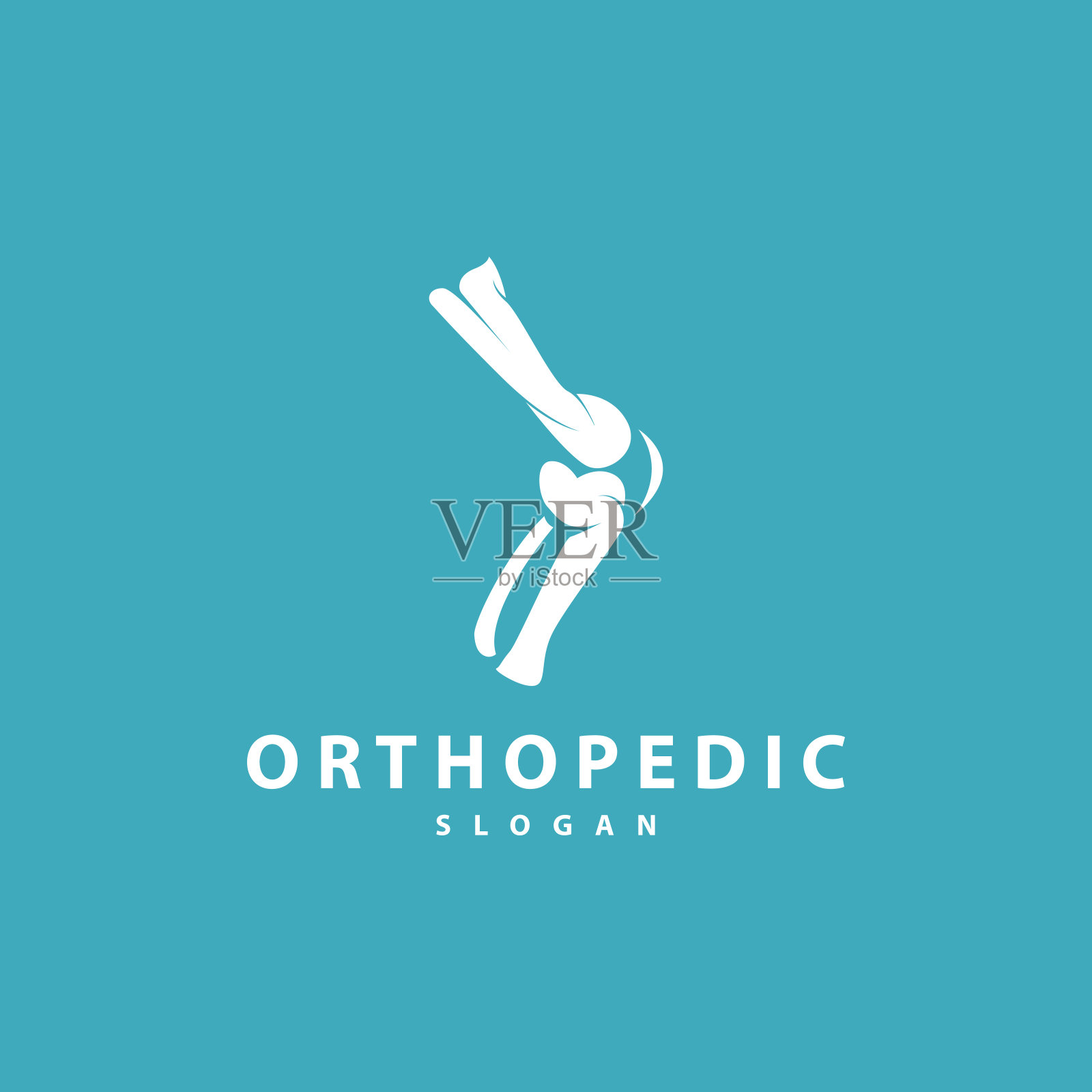 极简主义骨骼健康标志插图模板设计插画图片素材