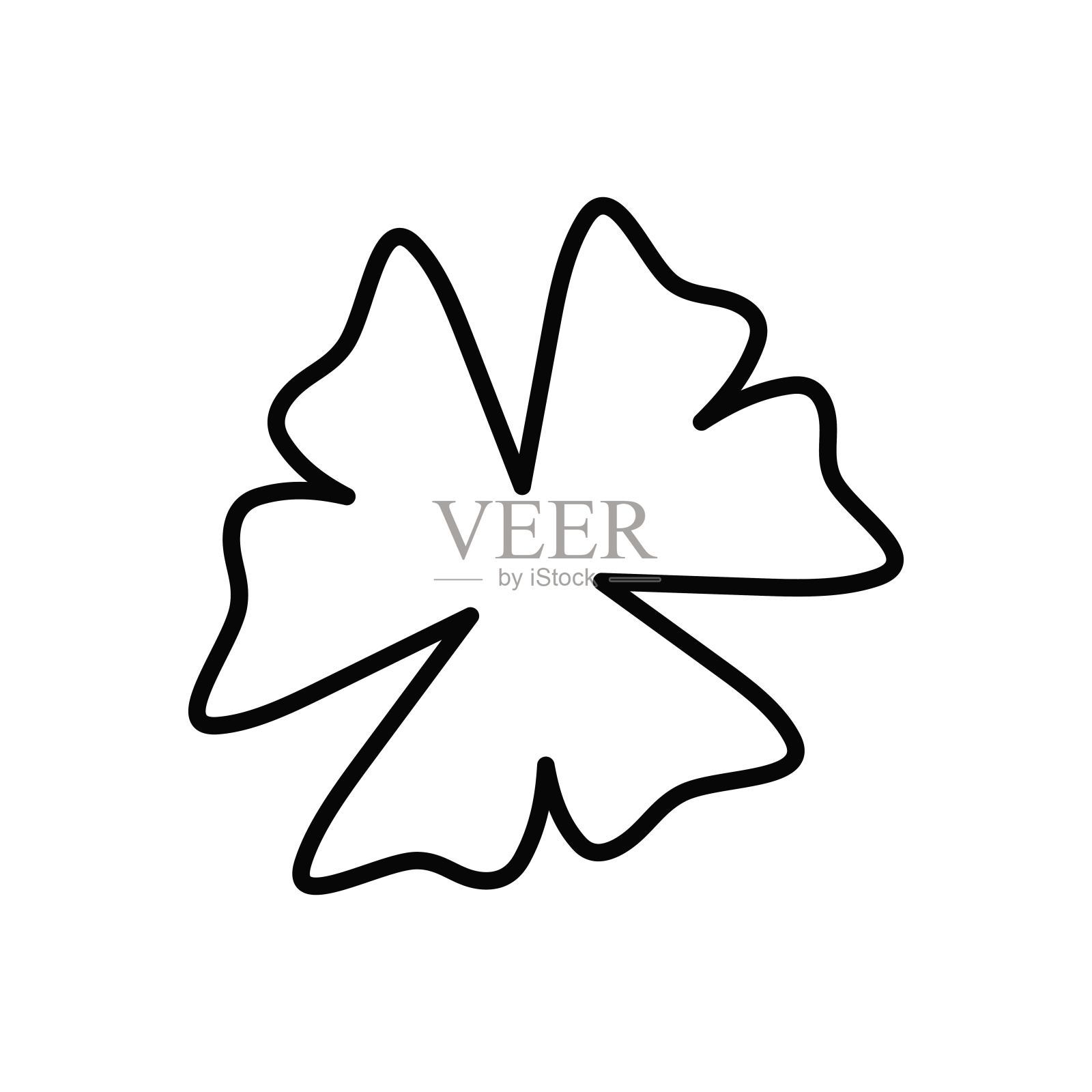 三叶草图标插画图片素材