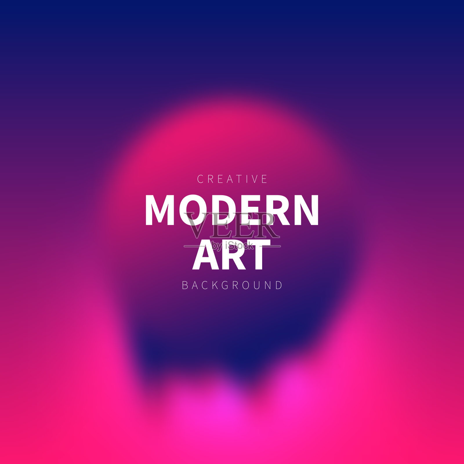 粉红色抽象的背景与一个模糊的圆形形状插画图片素材