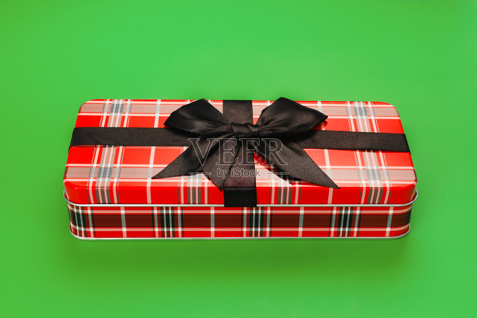 金属圣诞礼品盒照片摄影图片