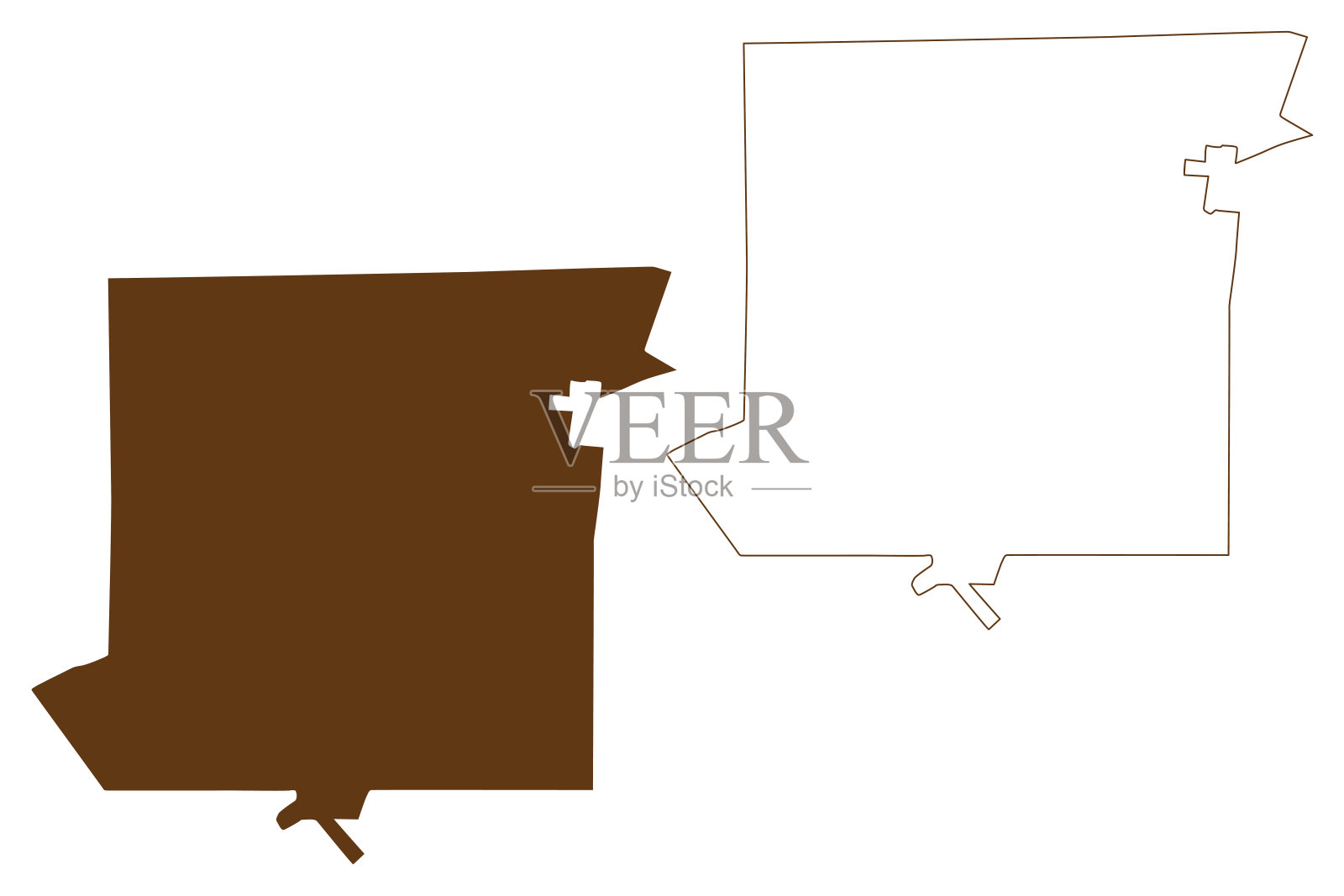 破碎山市(澳大利亚联邦，新南威尔士州，新南威尔士州)地图矢量插图，涂鸦素描破碎山地图插画图片素材