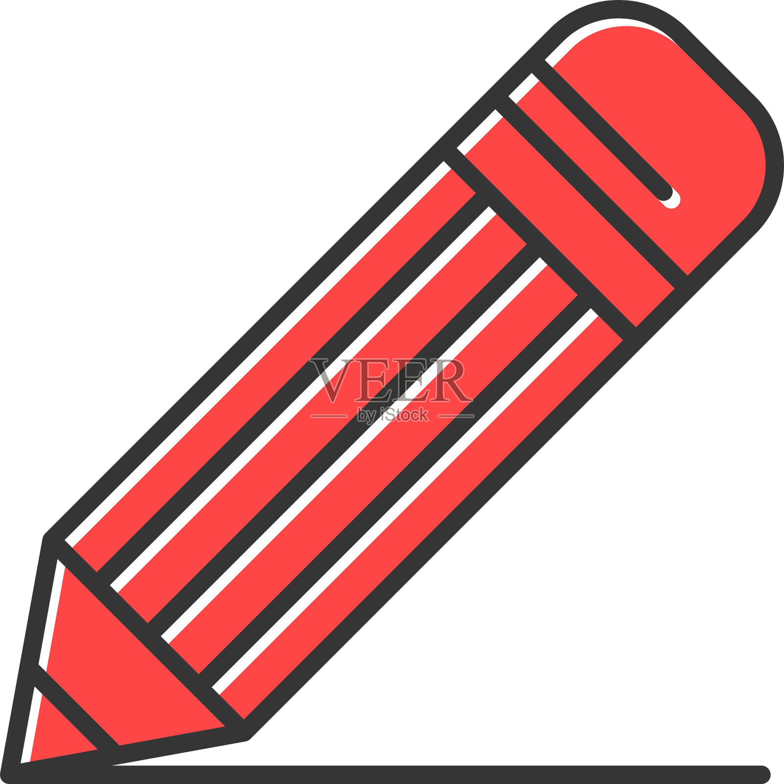 铅笔图标插画图片素材