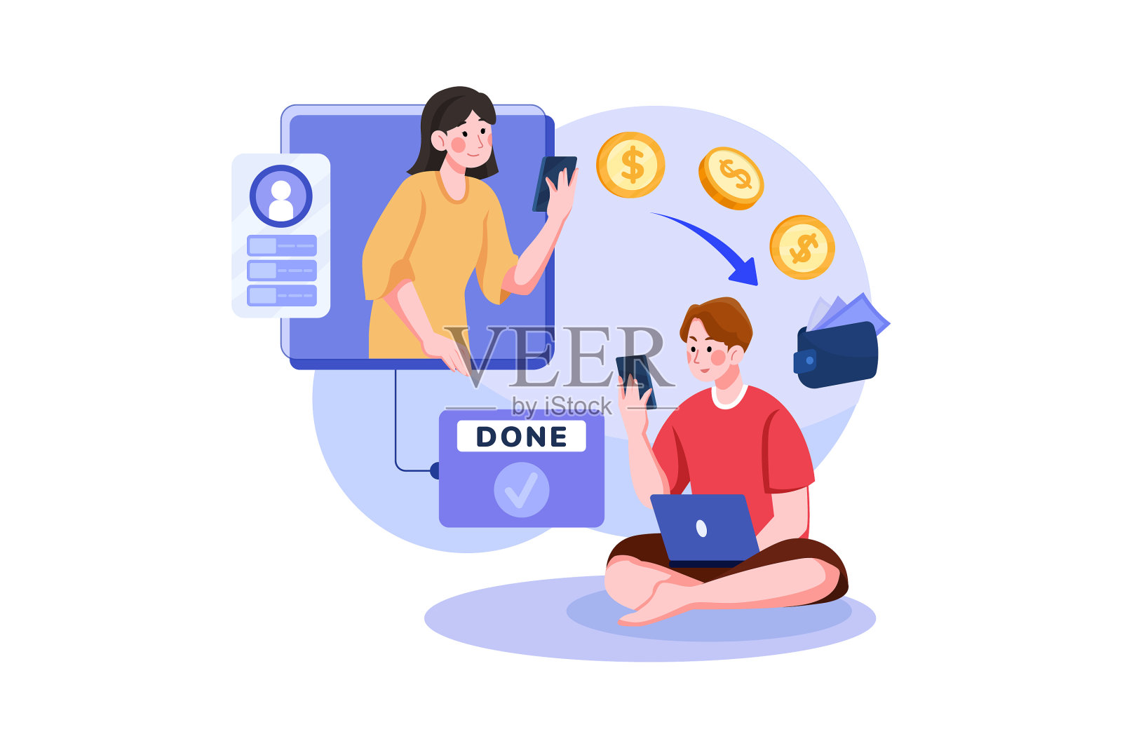 每秒事务数设计元素图片