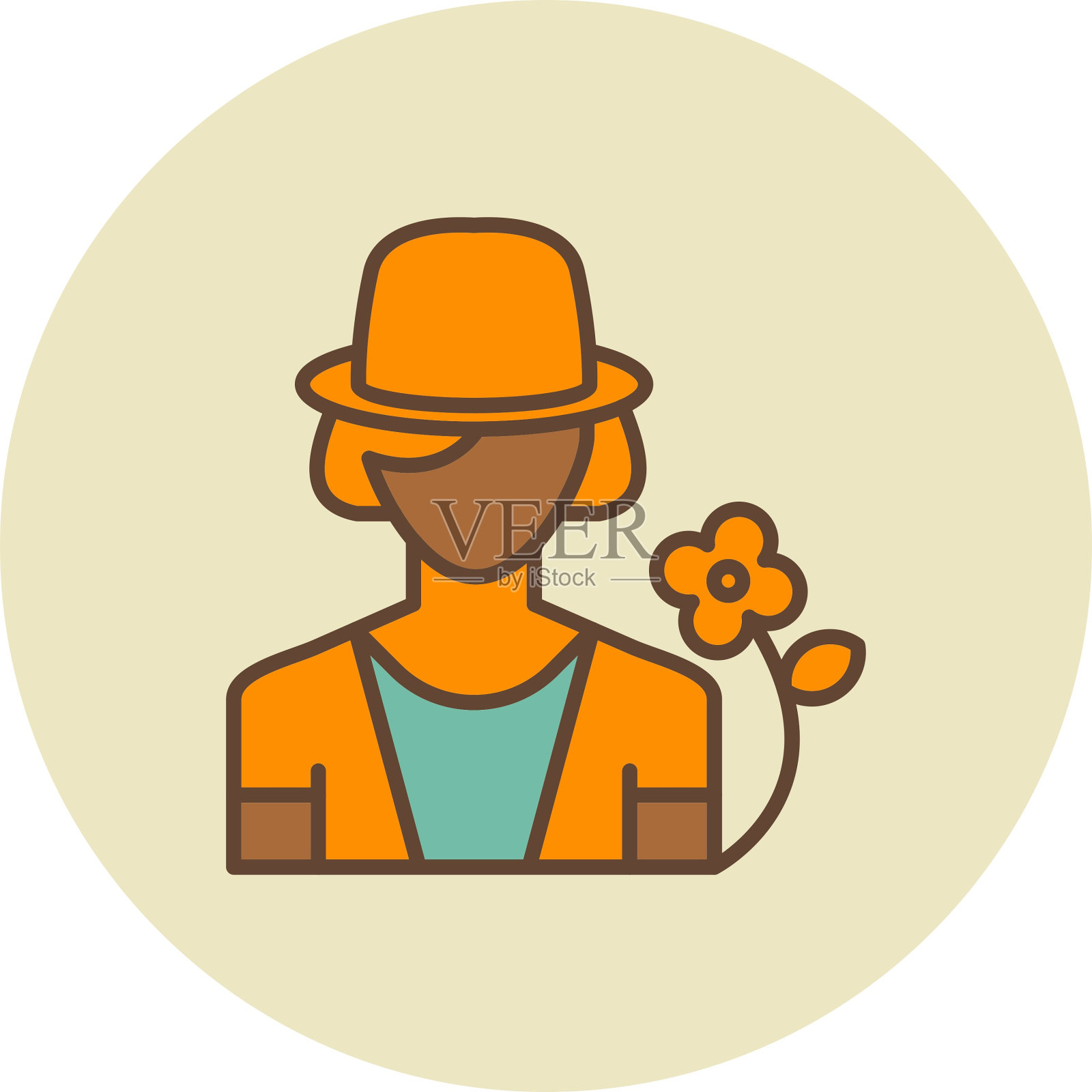 花店的图标插画图片素材