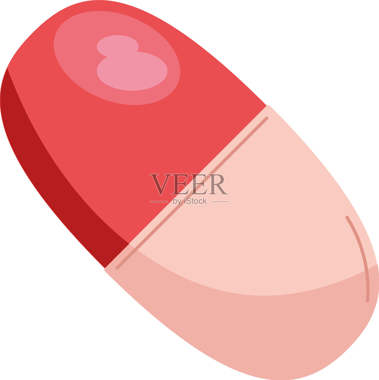 红色药丸设计元素图片