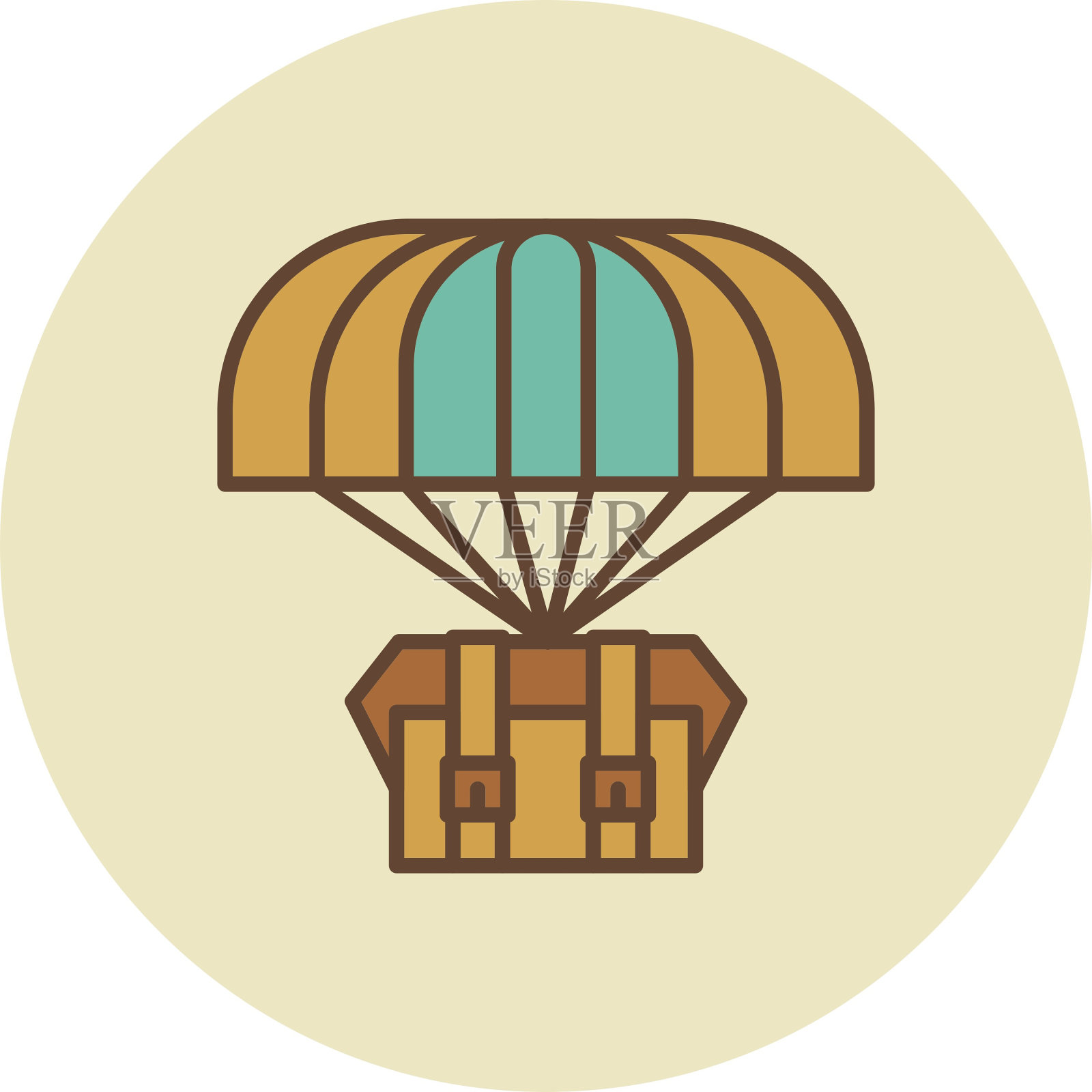 空投图标插画图片素材