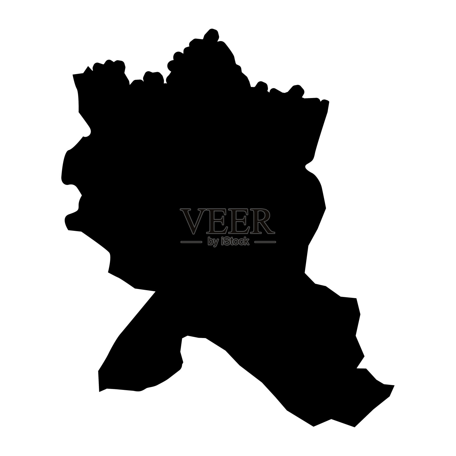 伊米什利地区地图，阿塞拜疆行政区划。插画图片素材