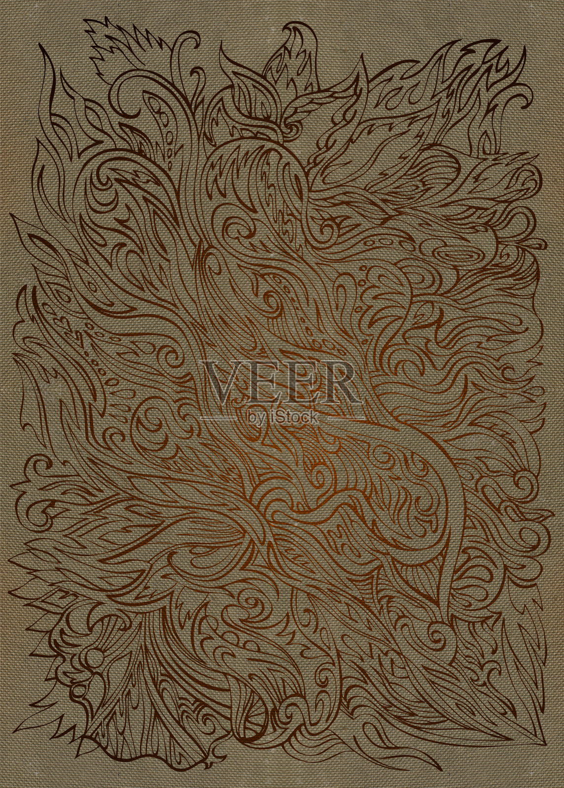 生命画布插画图片素材