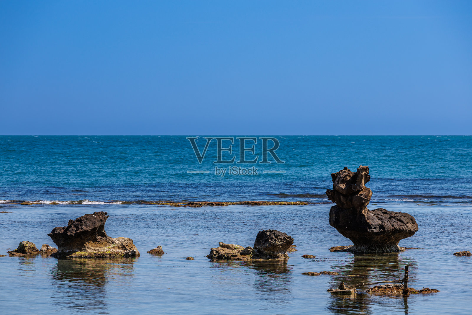 西西里岛西部帕里诺地区的海岸照片摄影图片