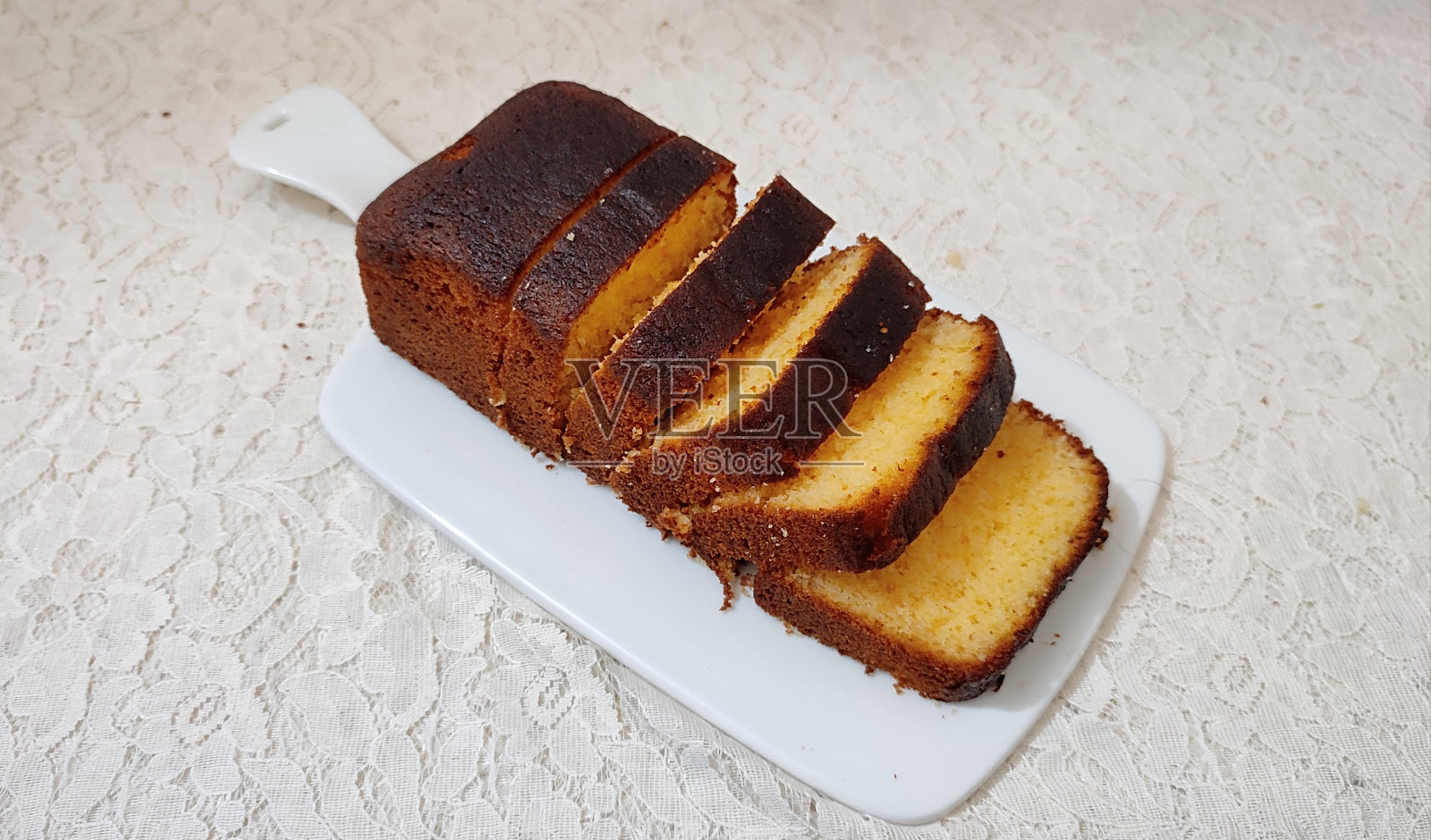 自制橙磅蛋糕照片摄影图片