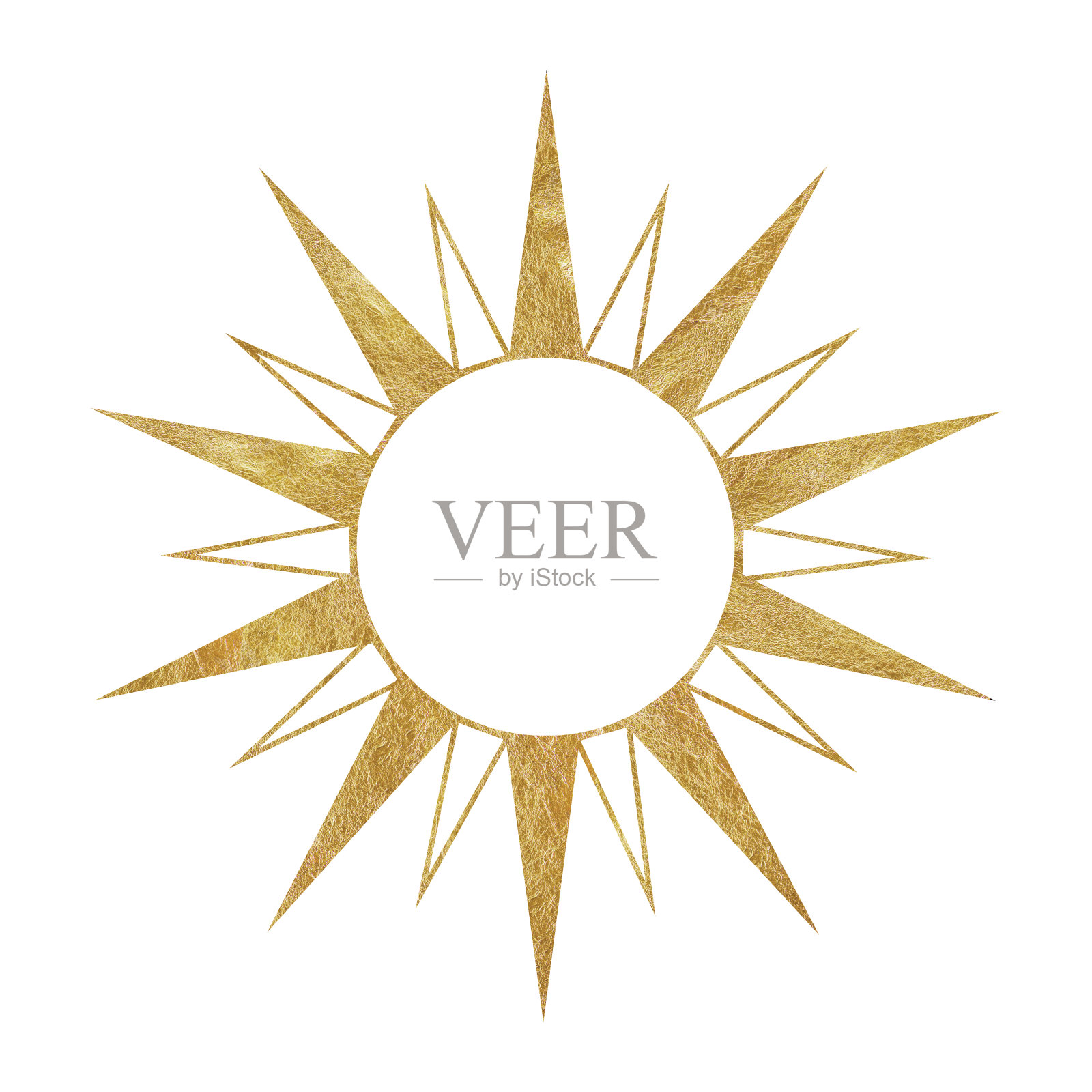 金太阳。天上的太阳。深奥的符号和符号。关于占星术和神秘主义主题的水彩插图。孤立。极简主义插图的设计，印刷，织物或背景。插画图片素材