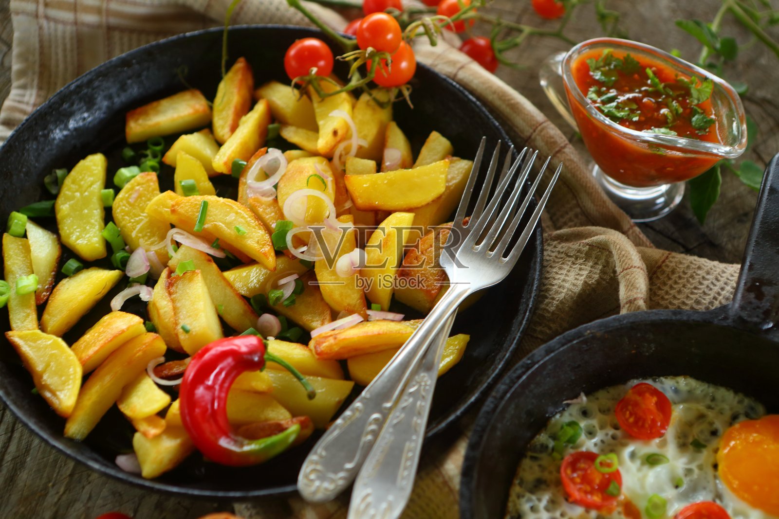 炸土豆照片摄影图片