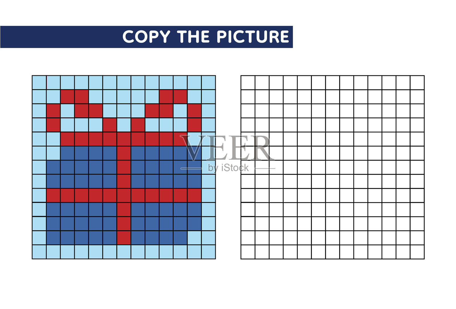 复制图片。圣诞礼物。儿童教育游戏。插画图片素材