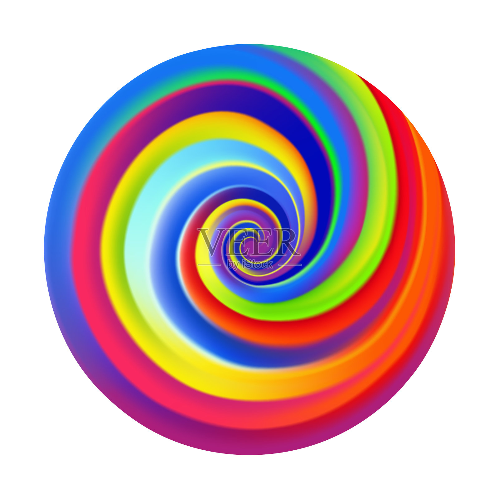 彩色漩涡1插画图片素材