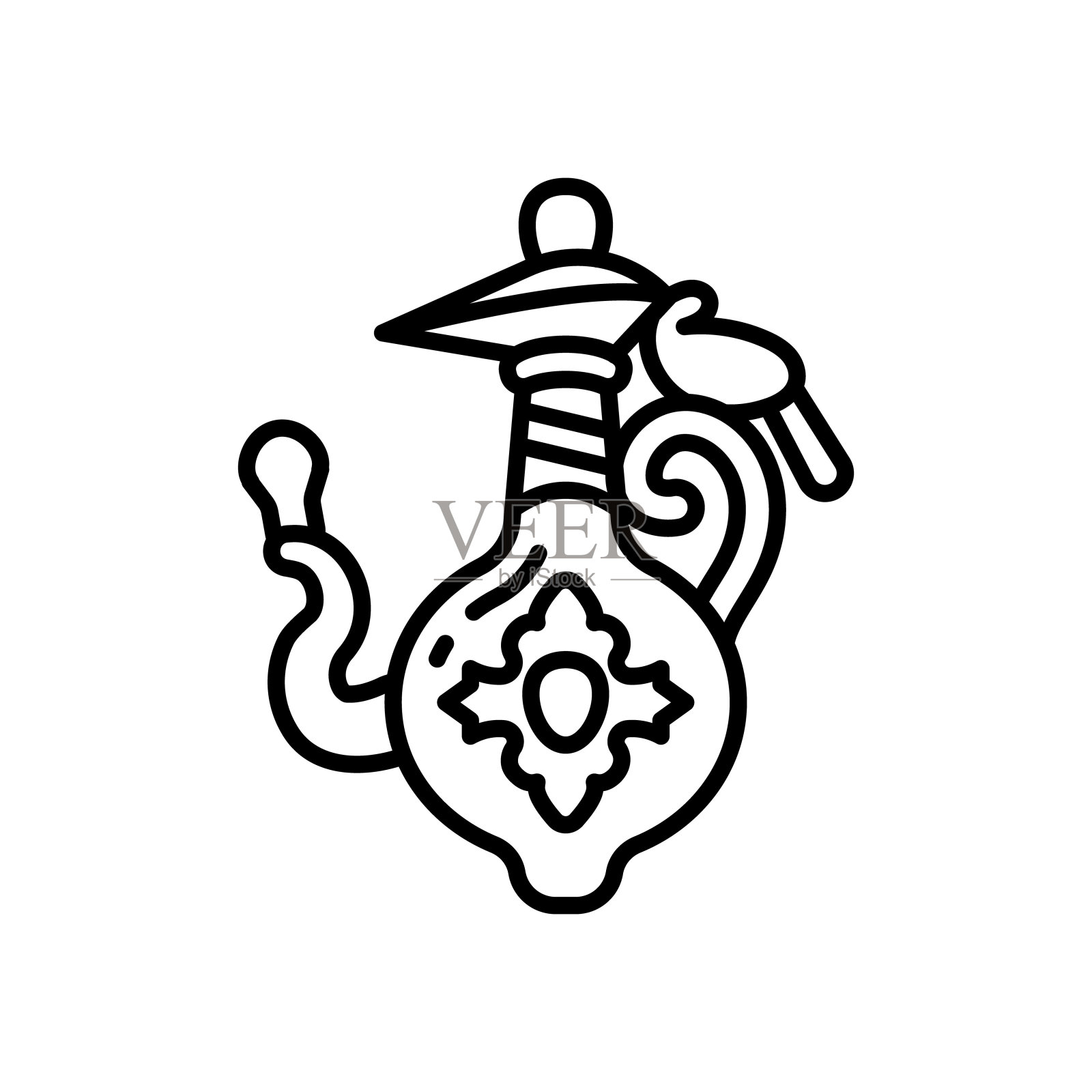 古董图标在矢量。标识插画图片素材