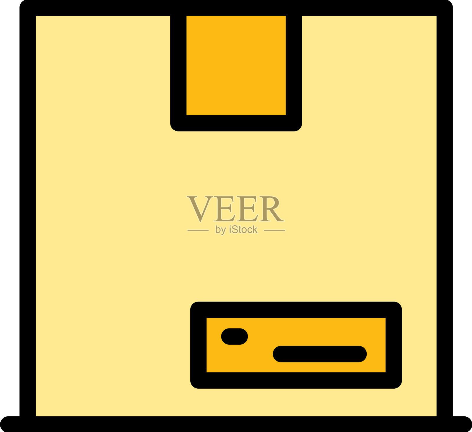 包裹交通图标扁平化插画图片素材