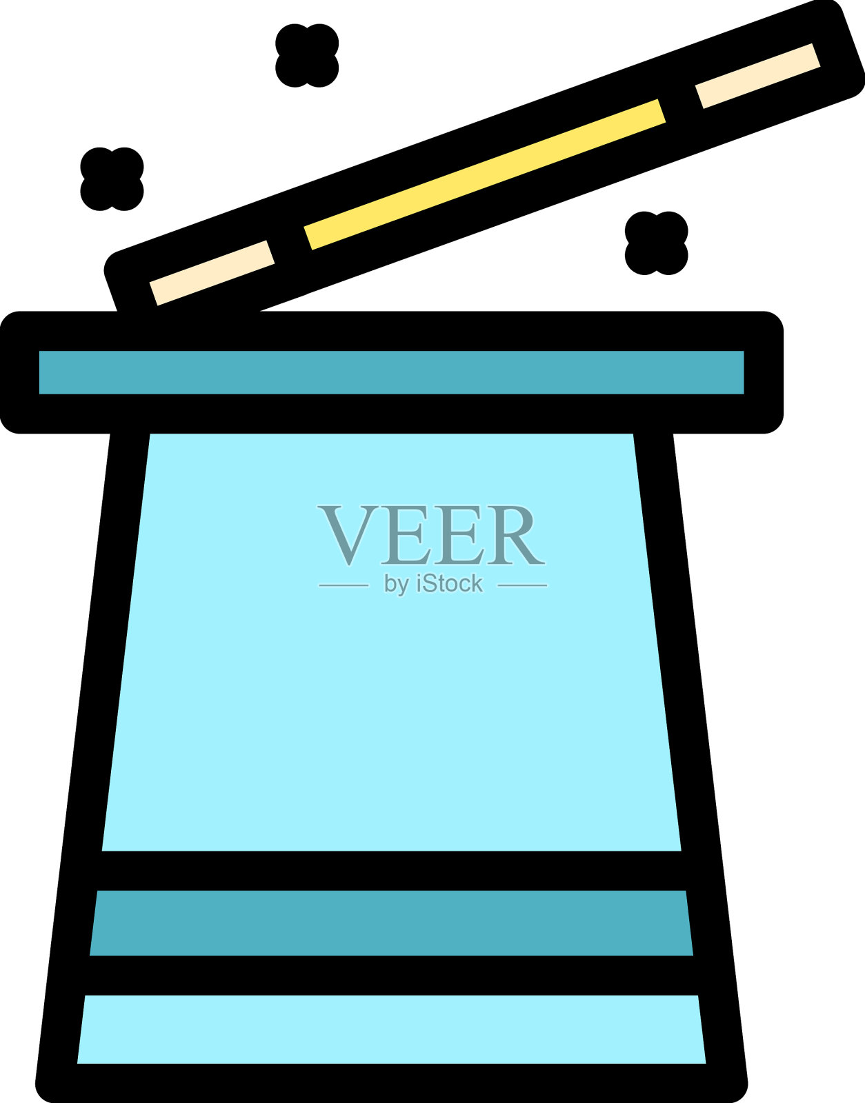 魔棒图标扁平插画图片素材