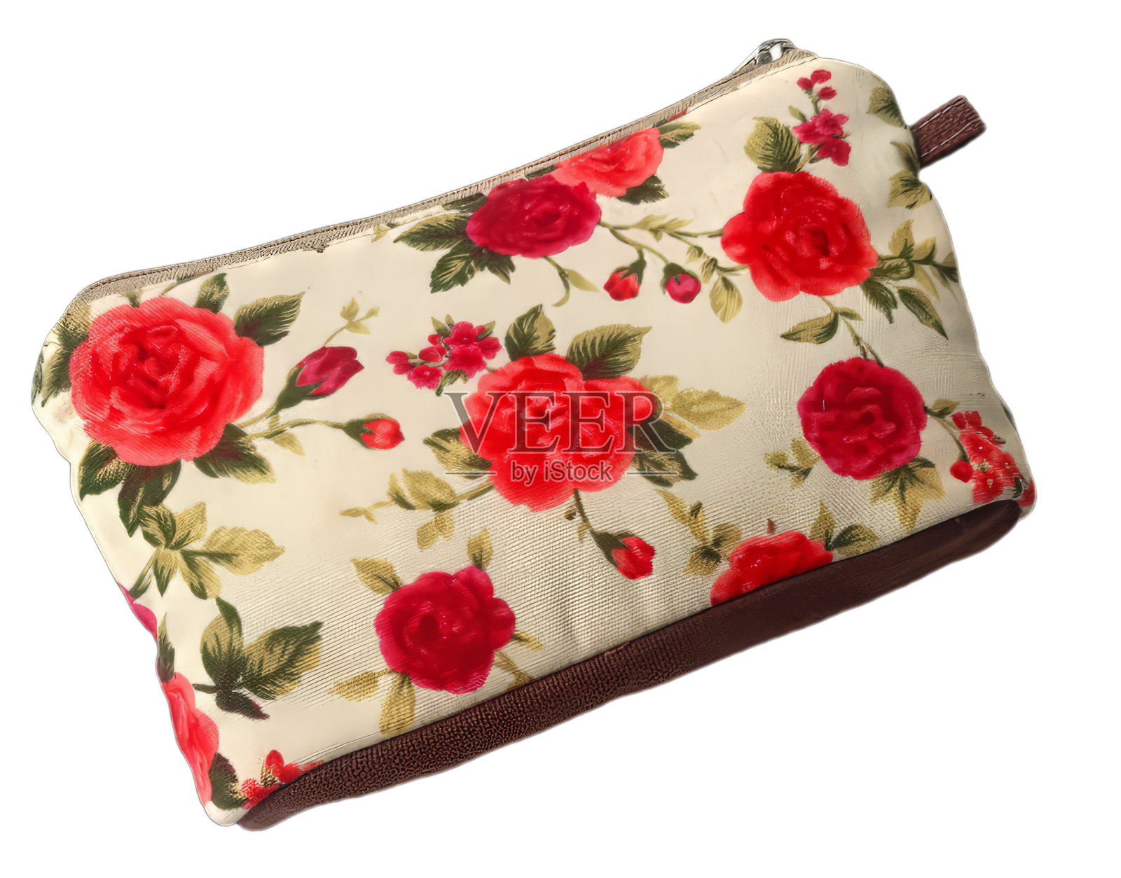 女人的手包被隔离在白色背景上。照片摄影图片