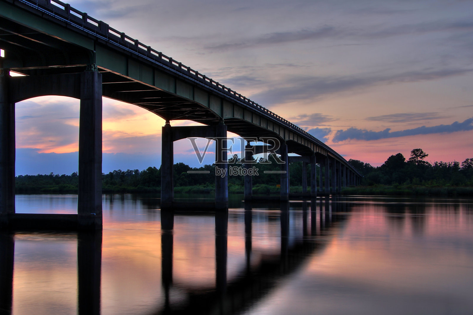 日落之桥照片摄影图片