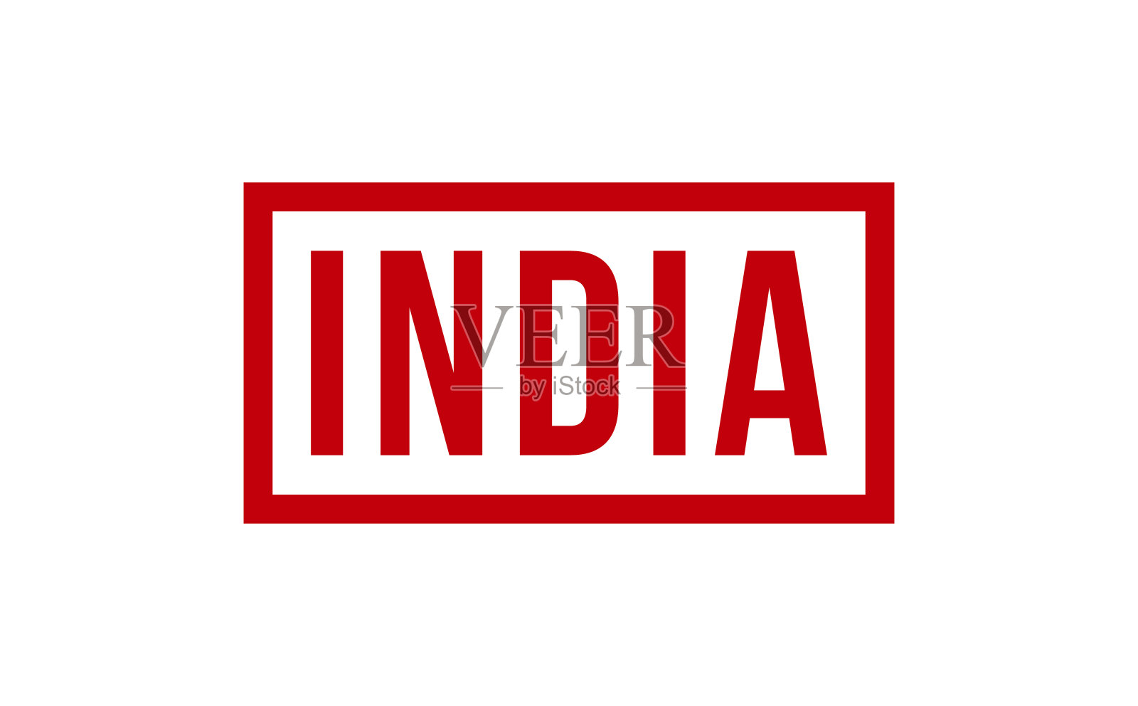 印度橡皮图章印章矢量插画图片素材