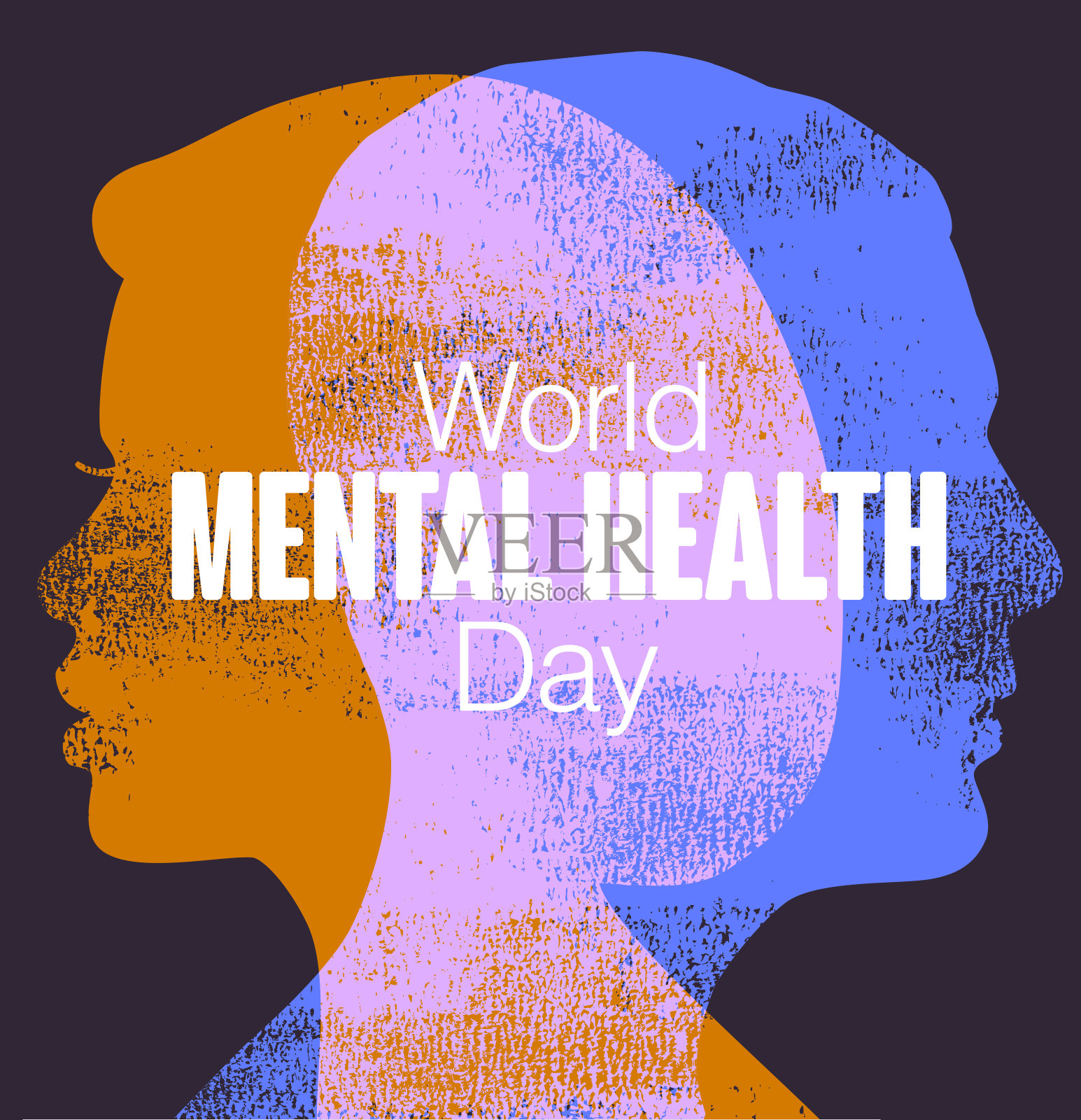 世界精神卫生日插画图片素材