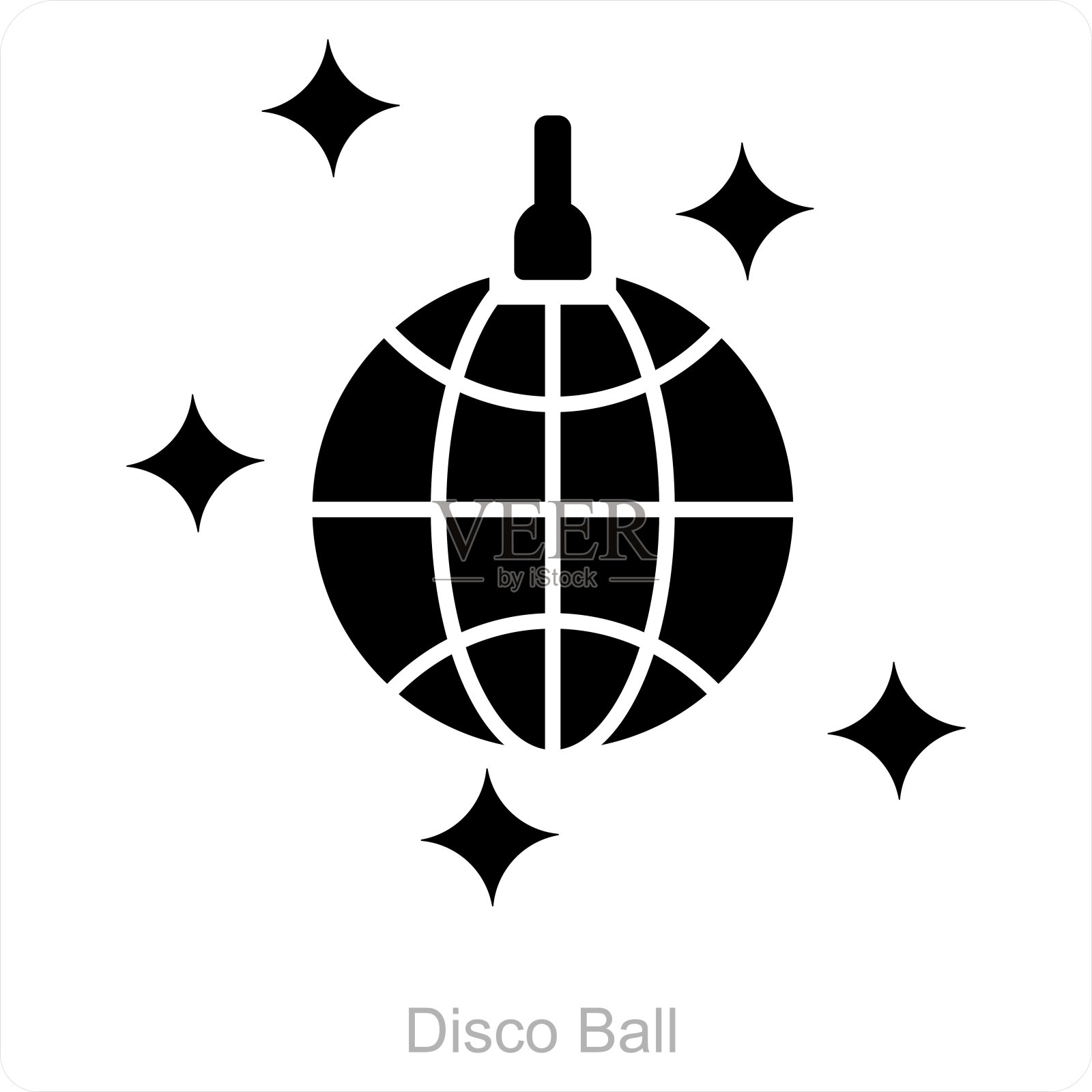 迪斯科球插画图片素材