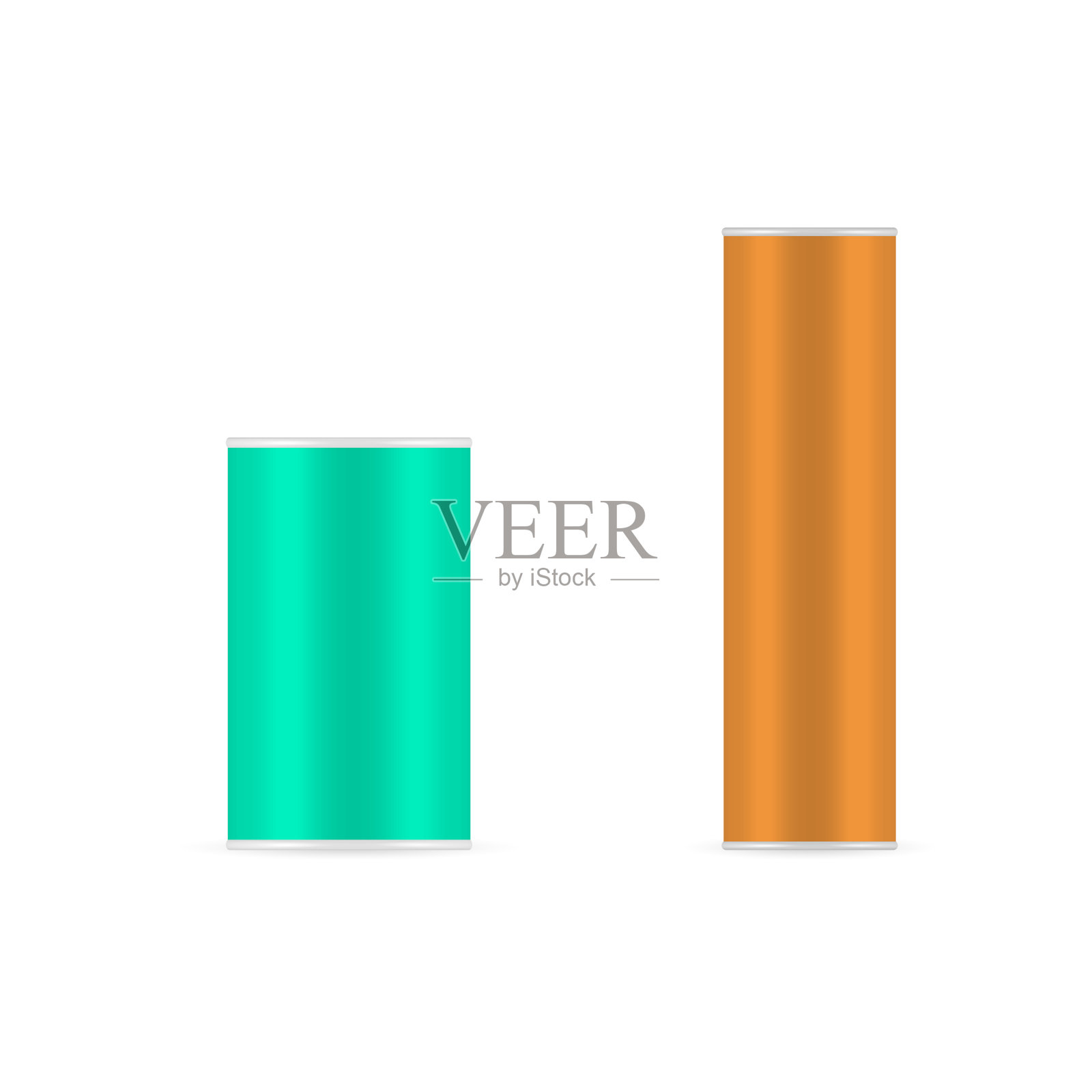 纸板包装的芯片，三维矢量插图。插画图片素材