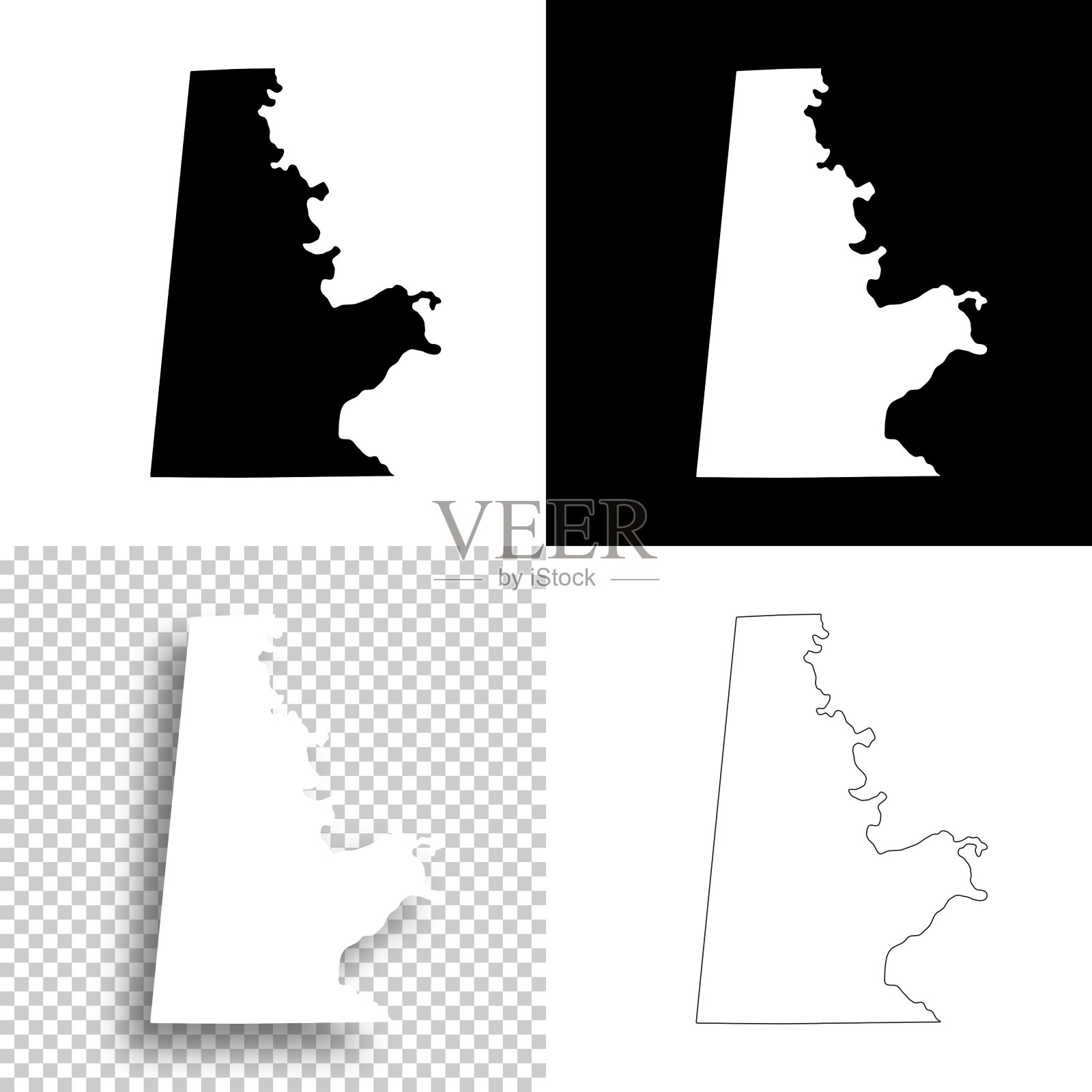 萨姆特县，阿拉巴马州。设计地图。空白，白色和黑色背景插画图片素材